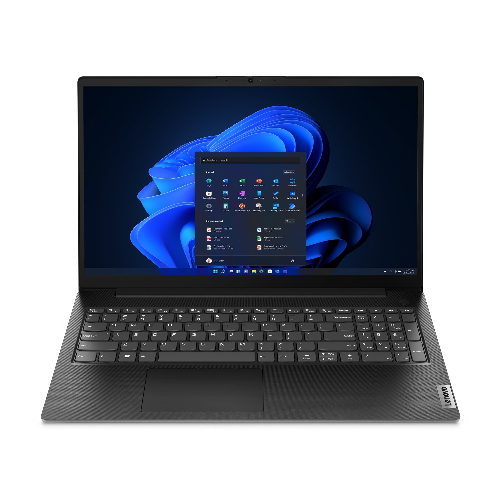Lenovo V15 G4 AMN AMD Ryzen™ 5 7520U Ordinateur portable 39,6 cm (15.6") Full HD 16 Go LPDDR5-SDRAM 512 Go SSD Wi-Fi 5 (802.11ac) Windows 11 Pro Allemand Noir