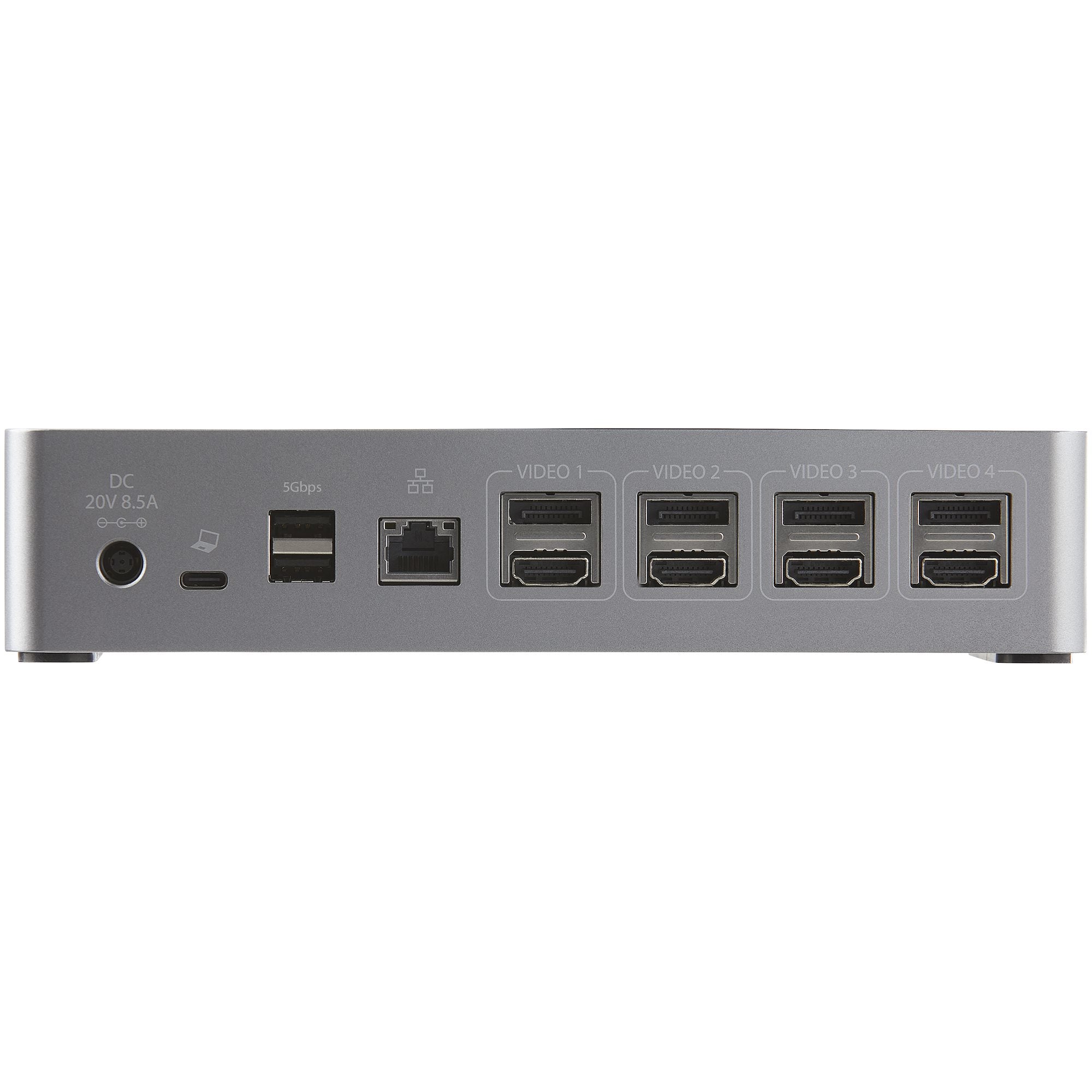 StarTech.com Dock USB-C - Mini Dock avec Hub USB-C HDMI avec 1x USB Type-C & 3x USB-A, Ethernet, Audio - Mini Docking Station USB-C HDMI DisplayPort pour 4 Écrans - Station d'Accueil Universelle USB-C