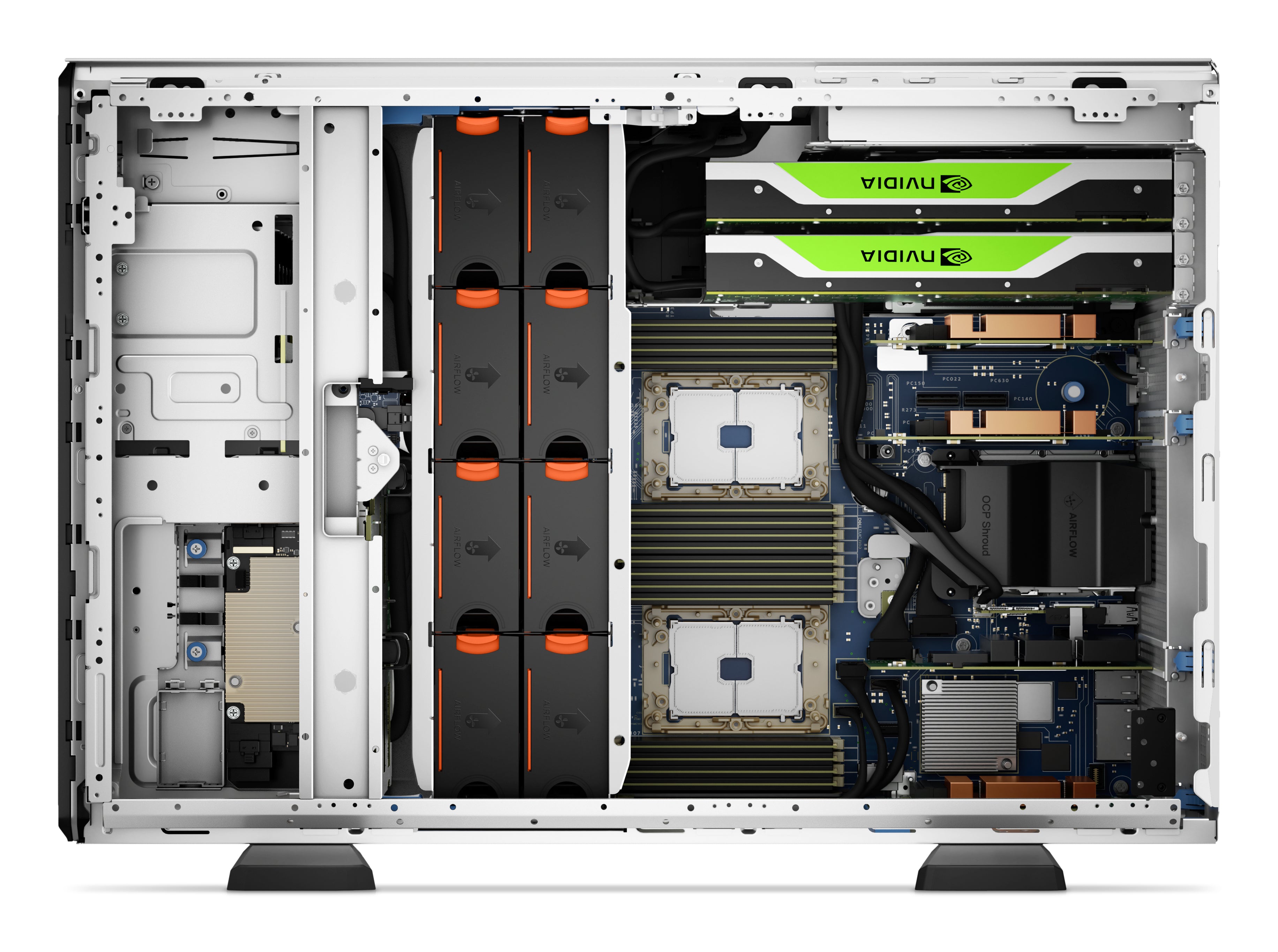 DELL PowerEdge T550 serveur 480 Go Tour (5U) Intel® Xeon® Silver 4309Y 2,8 GHz 64 Go DDR4-SDRAM 1100 W