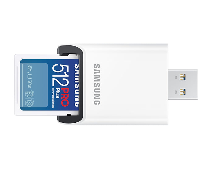 Samsung PRO Plus MB-SD512SB/WW mémoire flash 512 Go SDXC UHS-I