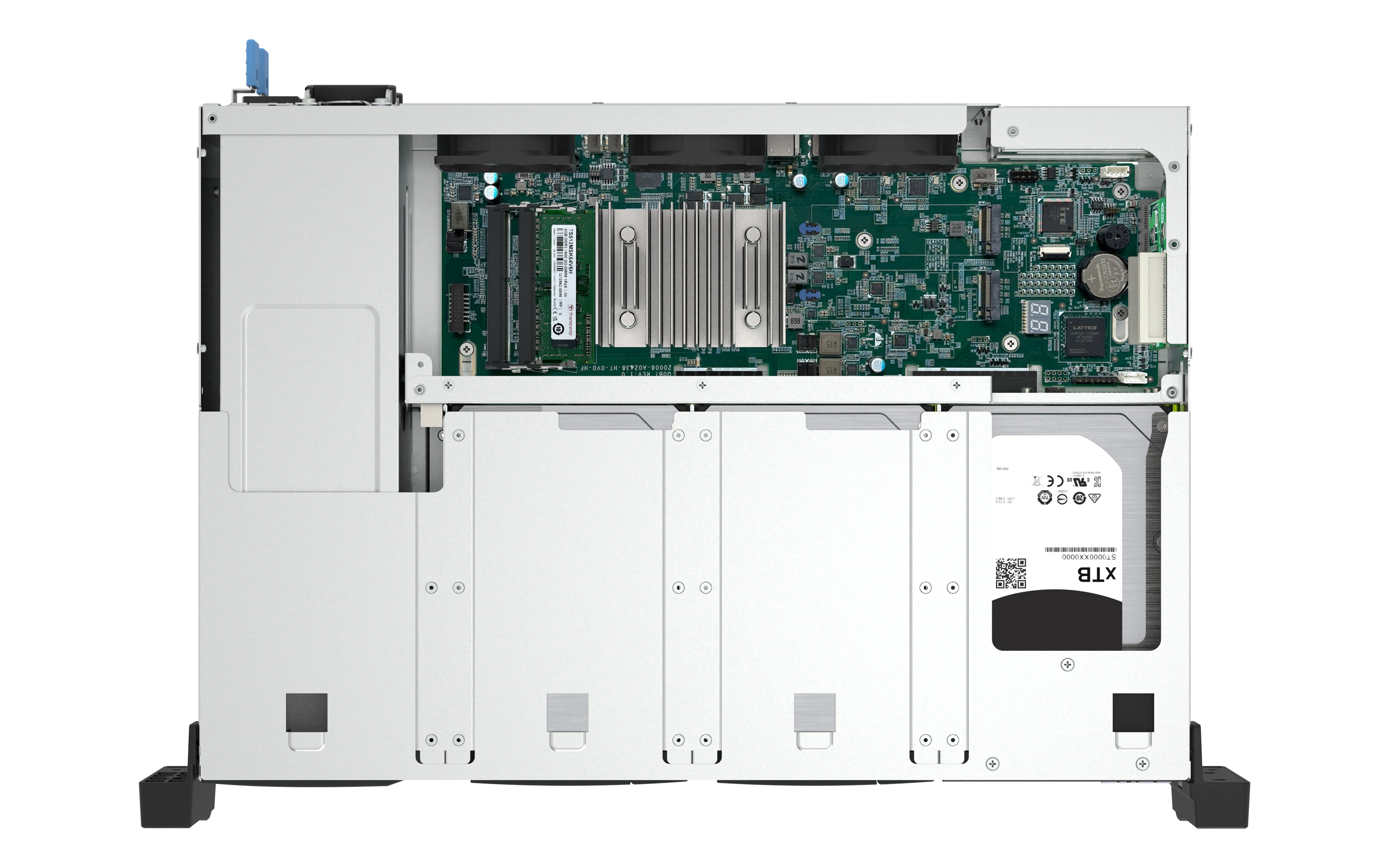 QNAP TS-855EU-RP NAS Rack (2 U) Intel Atom® C5125 8 Go DDR4 0 To QuTS hero Noir