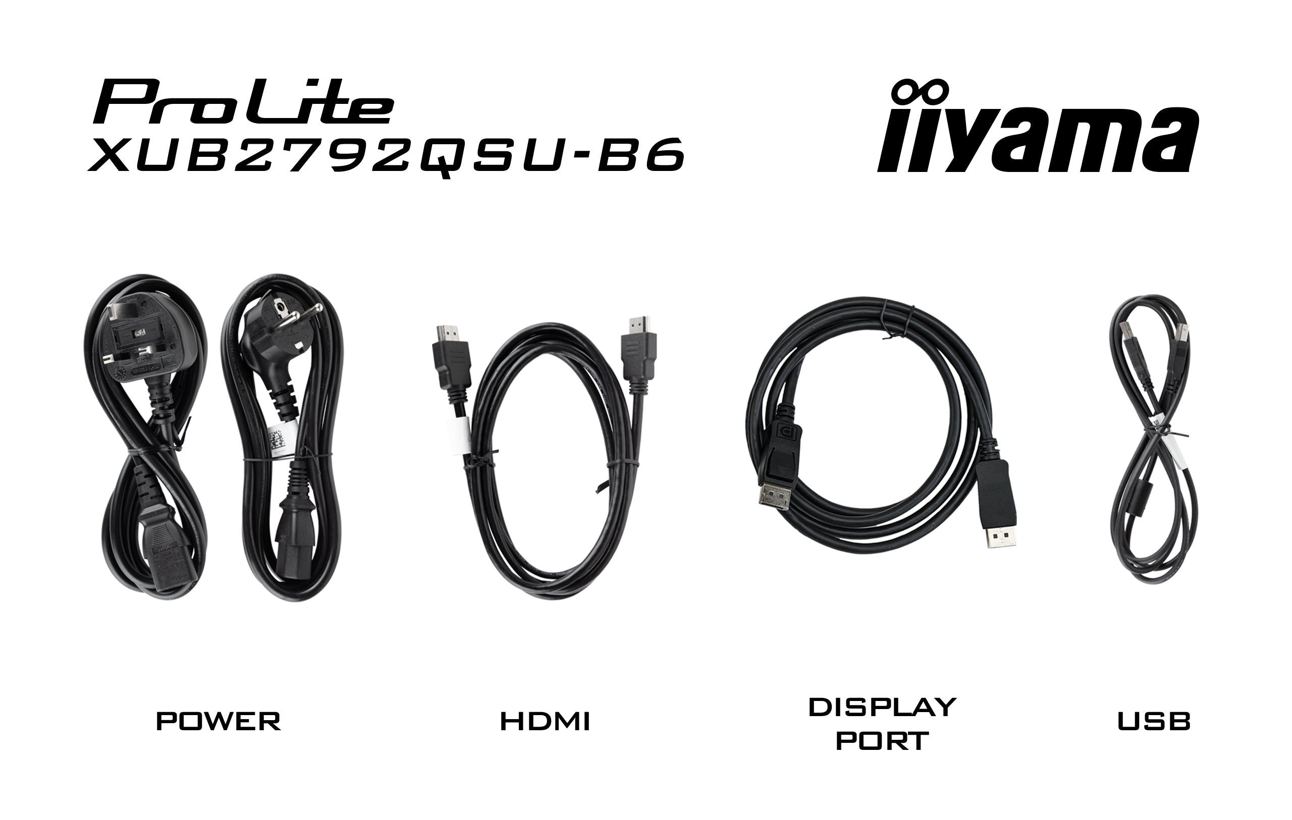 iiyama ProLite XUB2792QSU-B6 écran plat de PC 68,6 cm (27") 2560 x 1440 pixels Quad HD LED Noir
