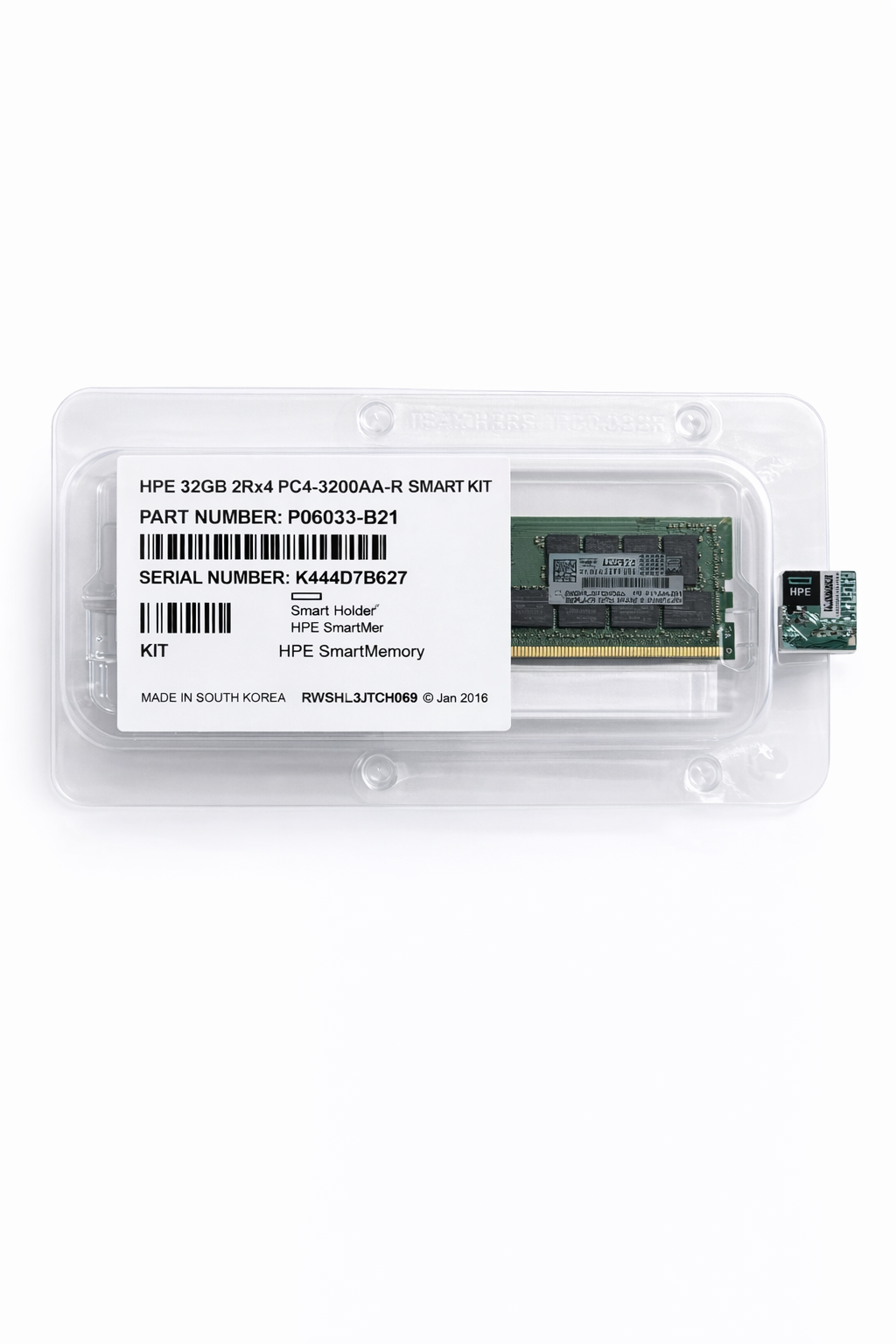 P06033-B21 HPE Smart Memory 32 Go ( 1 x 32 Go) x4 DDR4-3200 for Server - NEW
