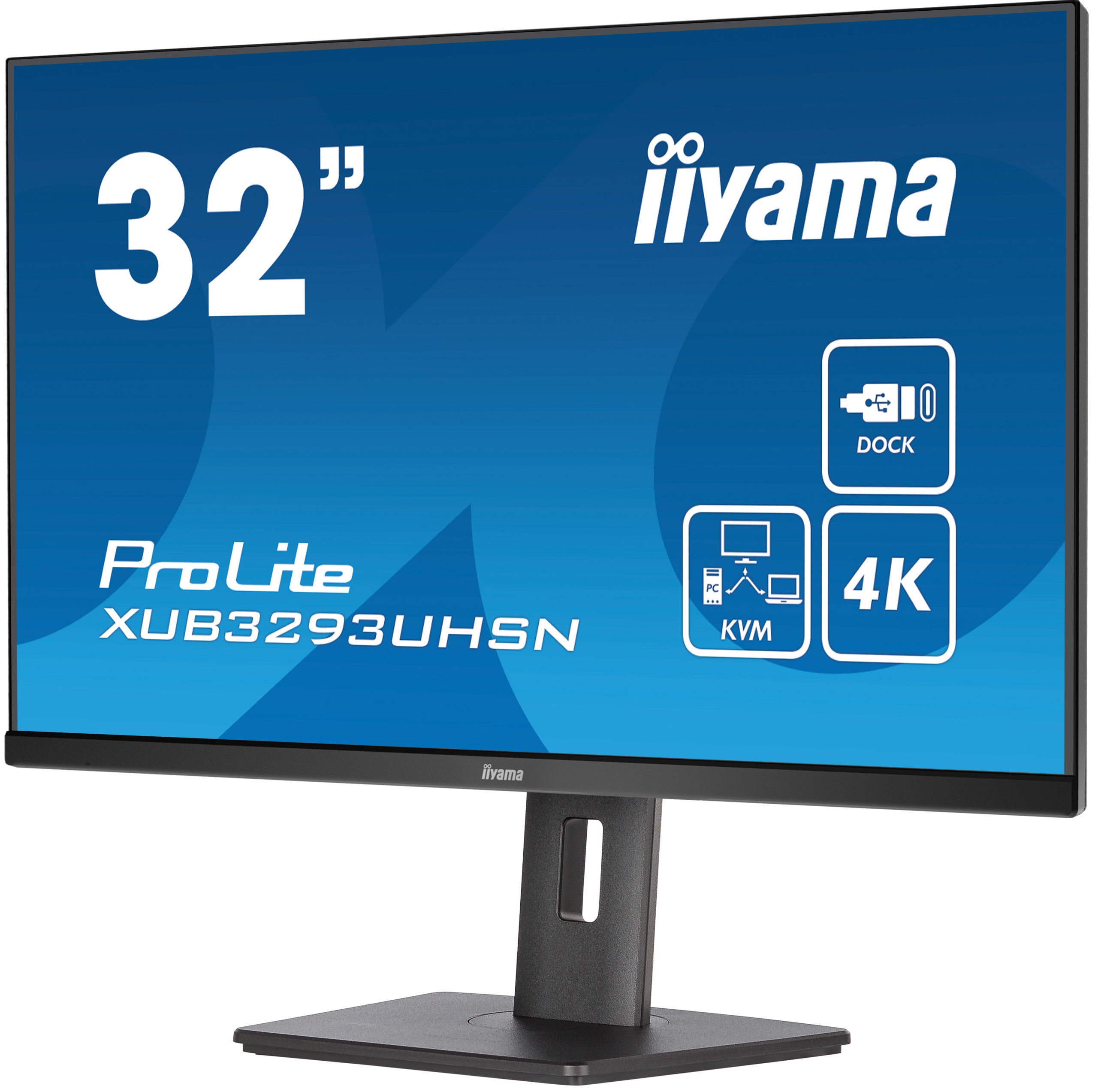 iiyama ProLite XUB3293UHSN-B5 écran plat de PC 80 cm (31.5") 3840 x 2160 pixels 4K Ultra HD LCD Noir