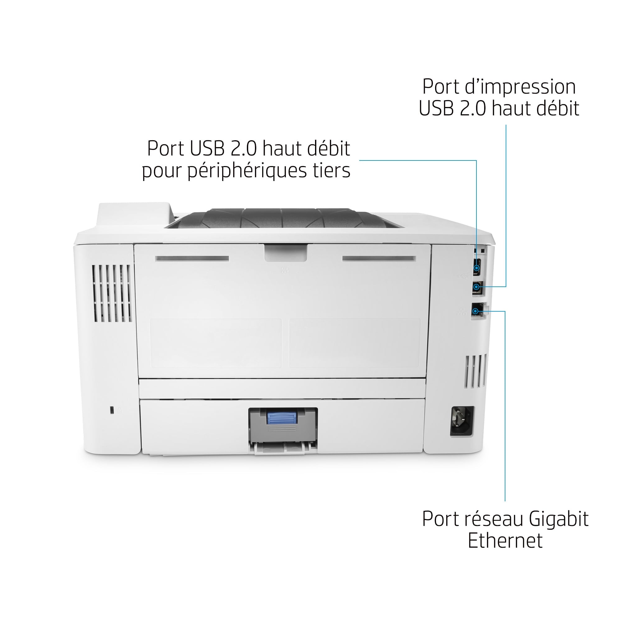 HP LaserJet Enterprise M406dn, Noir et blanc, Imprimante pour Entreprises, Imprimer, Taille compacte; Sécurité renforcée; Impression recto-verso; Éco-énergétique; Impression USB en façade