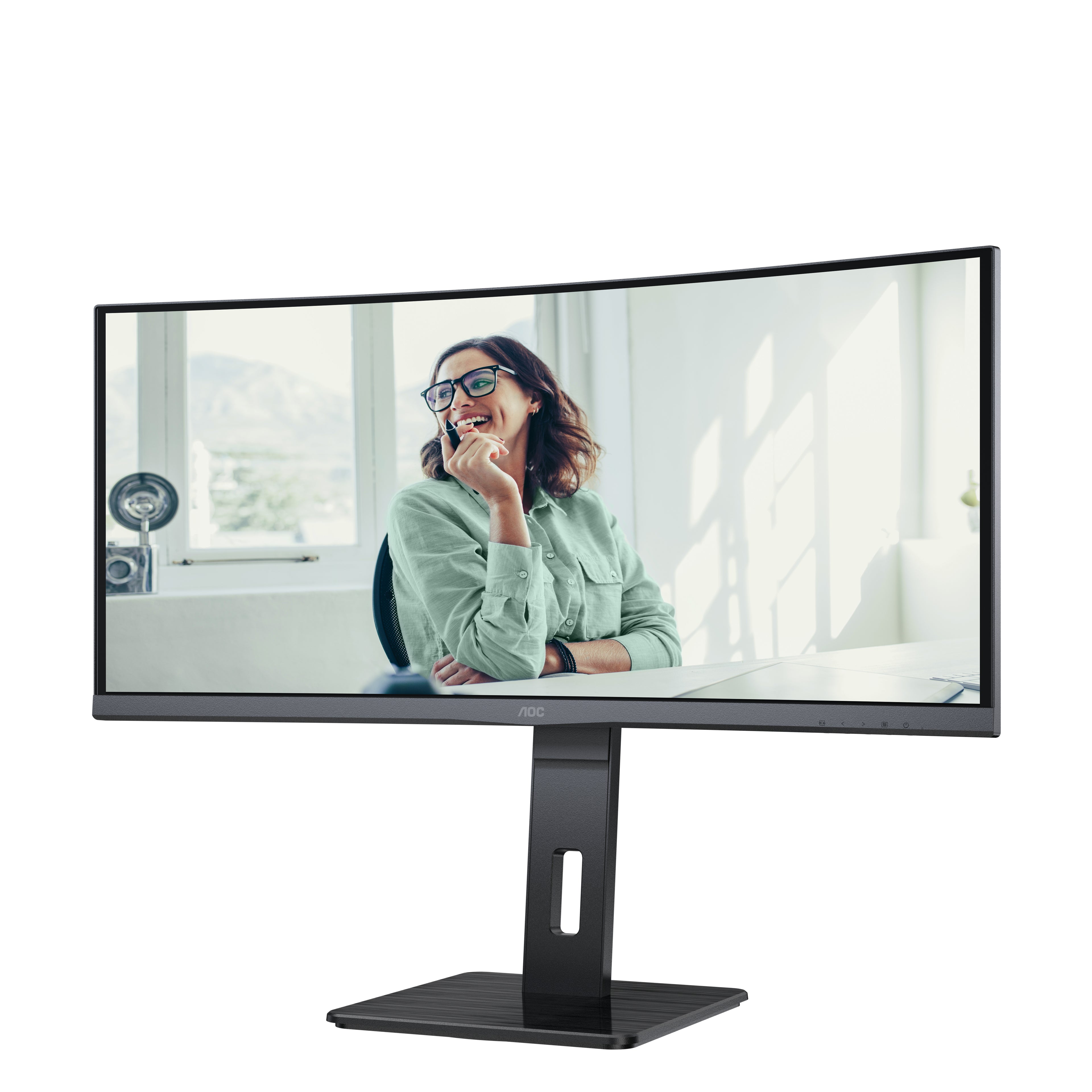 AOC CU34P3CV écran plat de PC 86,4 cm (34") 3440 x 1440 pixels UltraWide Quad HD LED Noir