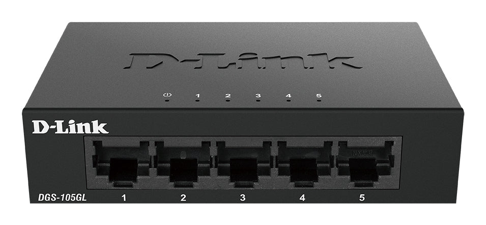 D-Link DGS-105GL/E commutateur réseau Non-géré Gigabit Ethernet (10/100/1000) Noir