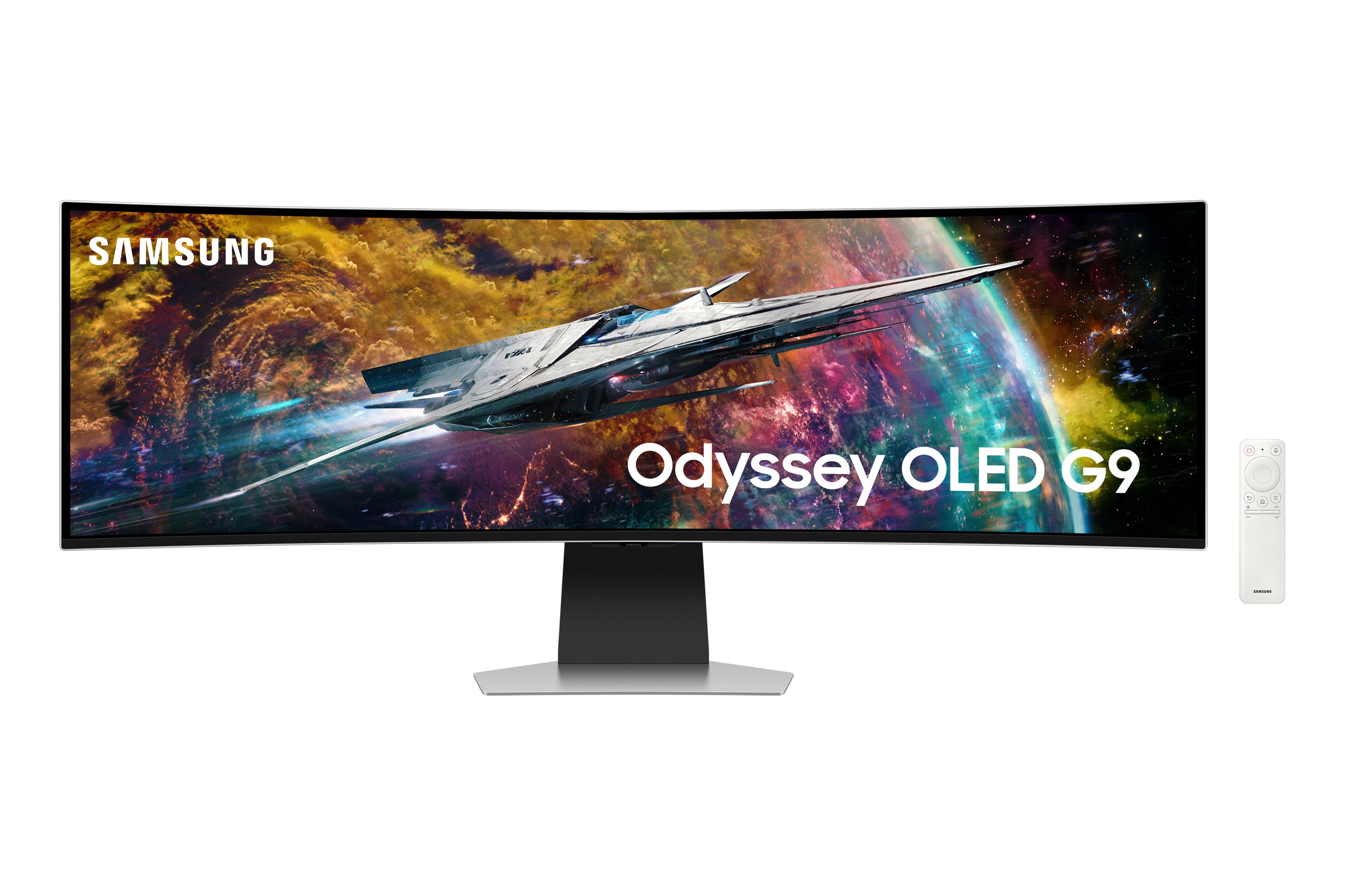 Samsung G95SC écran plat de PC 124,5 cm (49") 5120 x 1440 pixels Dual QHD OLED Argent