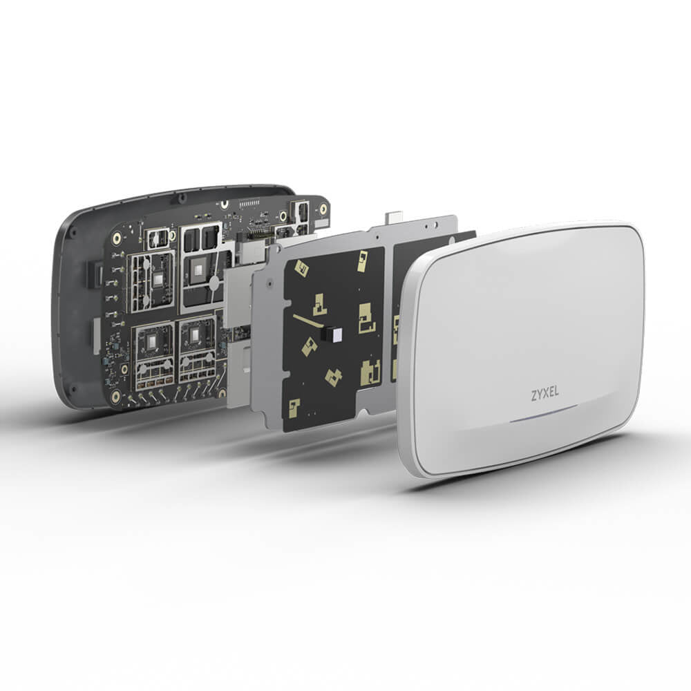 Zyxel WBE660S-EU0101F point d'accès réseaux locaux sans fil 11530 Mbit/s Gris Connexion Ethernet, supportant l'alimentation via ce port (PoE)