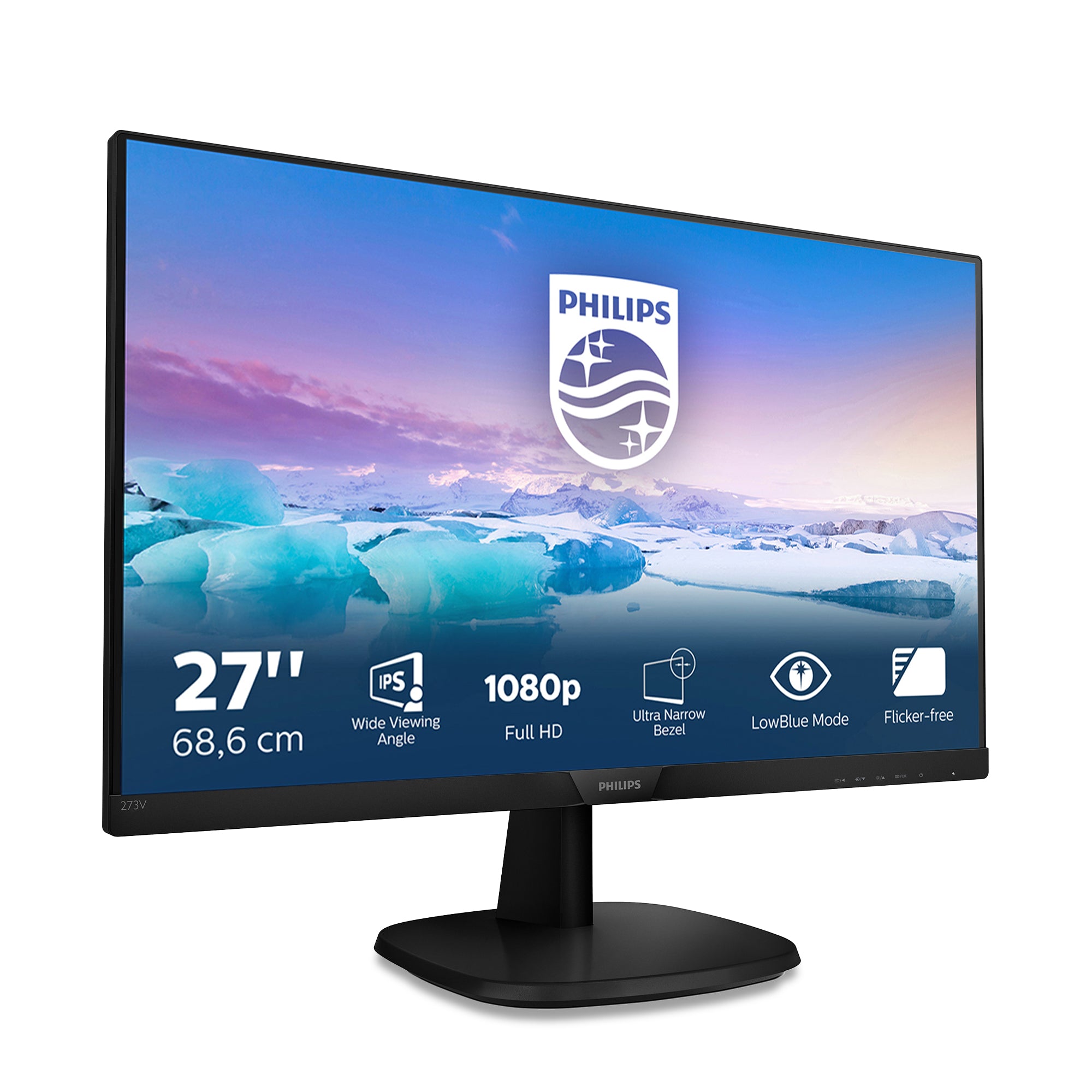 Philips V Line Moniteur LCD Full HD 273V7QDSB/00