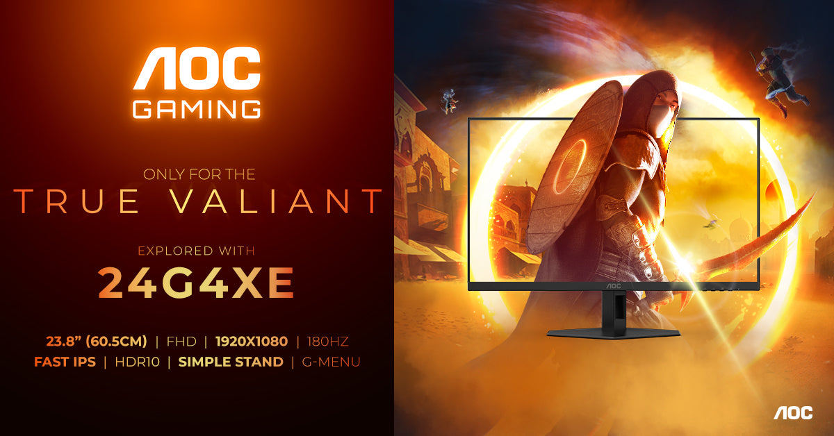 AOC 24G4XE écran plat de PC 60,5 cm (23.8") 1920 x 1080 pixels Full HD LCD Noir, Gris