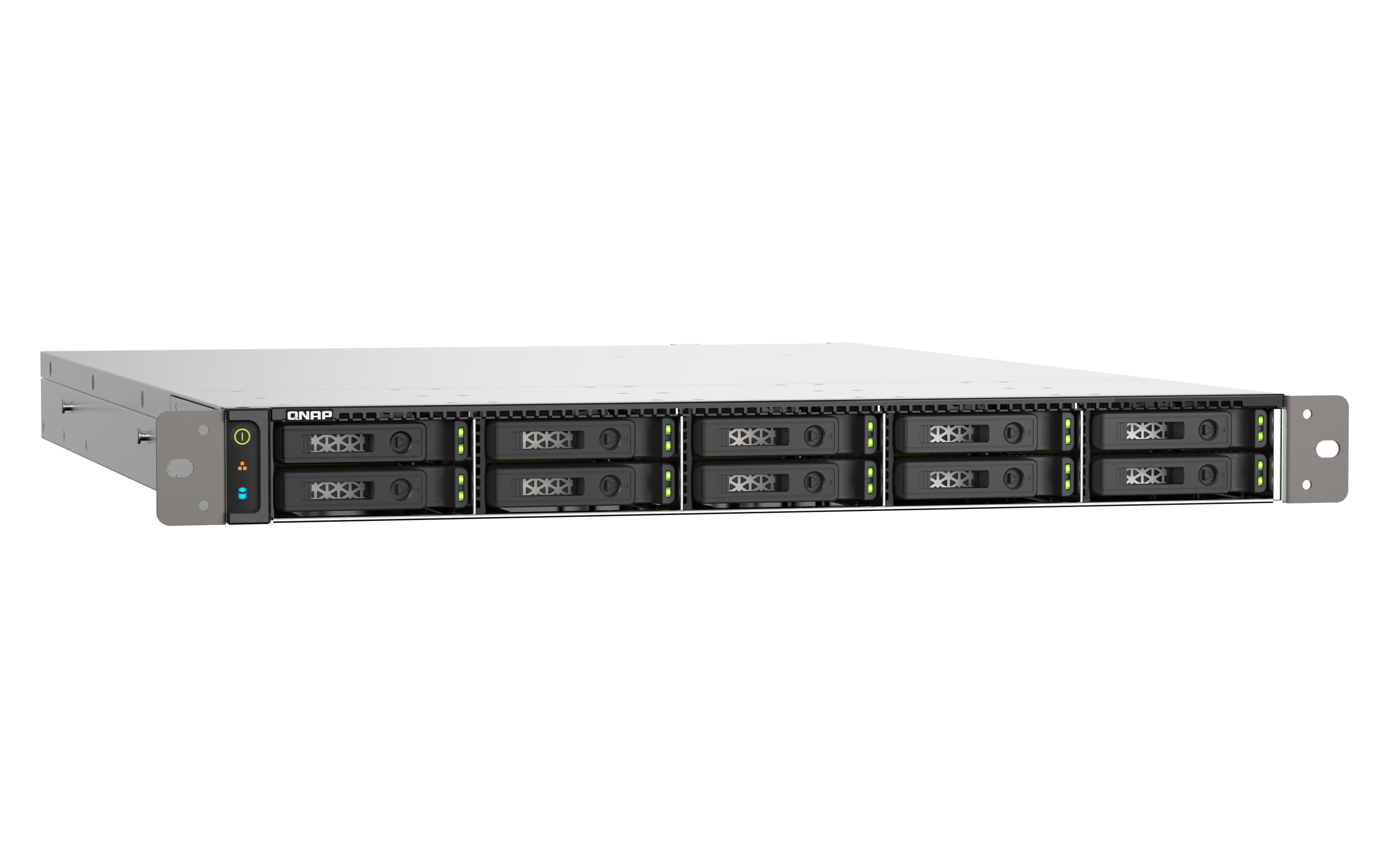 QNAP TS-h1090FU NAS Rack (1 U) EPYC 7232P 64 Go DDR4 0 To QuTS hero Noir, Gris