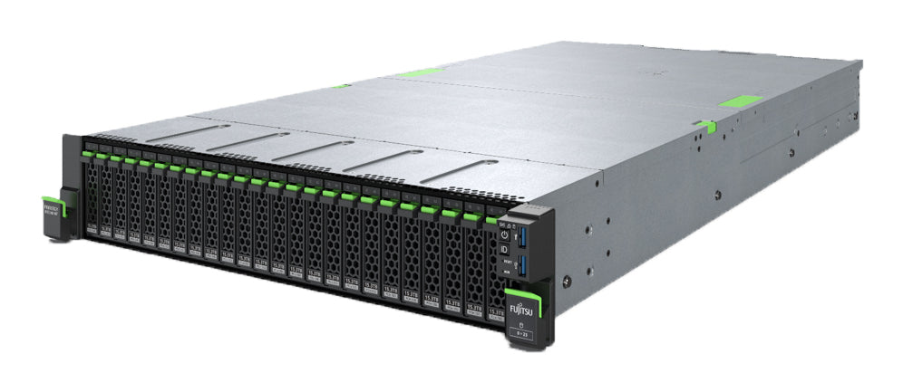 Fujitsu PRIMERGY RX2540 M7 serveur 0 Go Rack (2 U) Intel® Xeon® Silver 4410T 2,7 GHz 32 Go DDR5-SDRAM 900 W