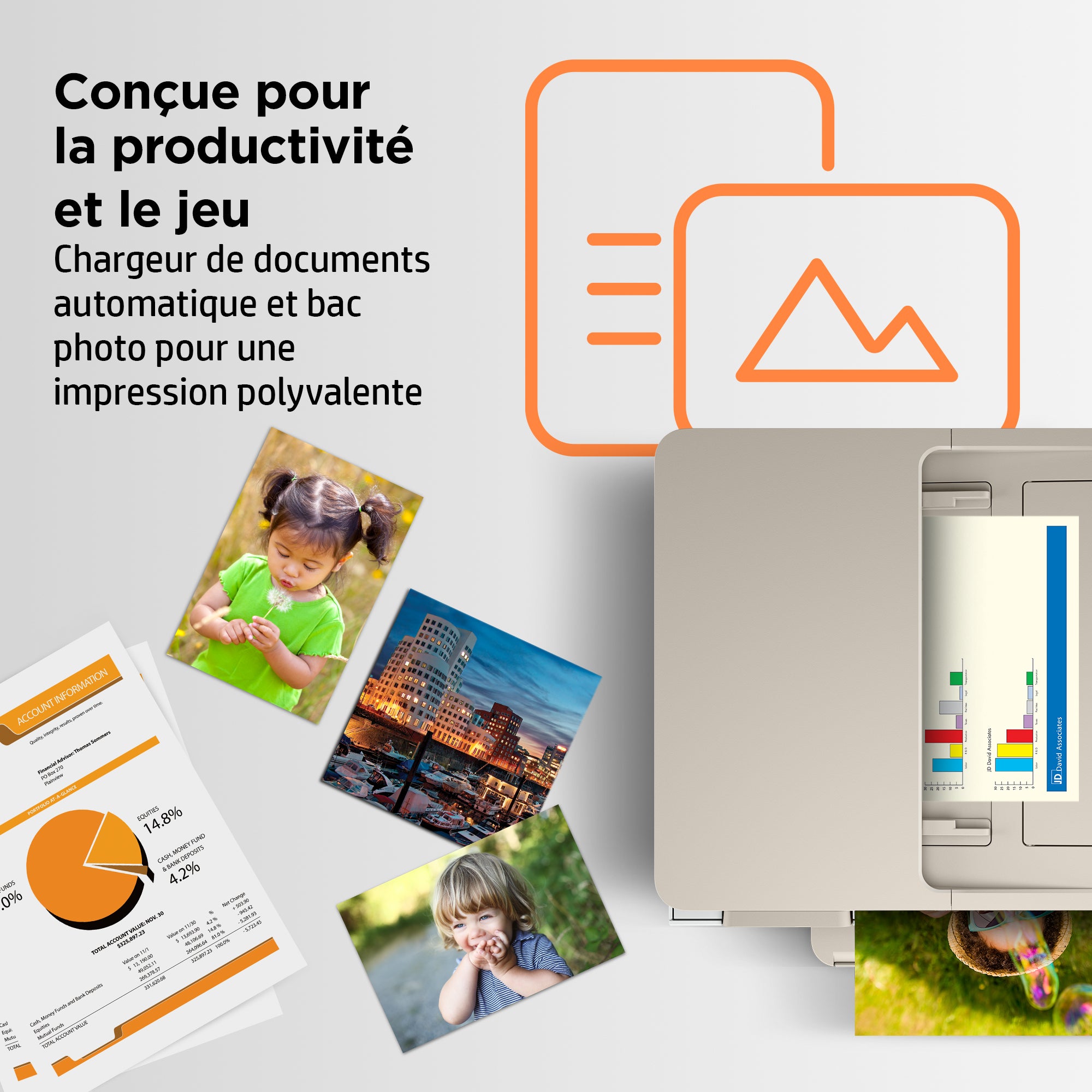 HP ENVY Inspire 7920e Sans fil All-in-One Couleur Imprimante, Instant Ink; copieur, scanner