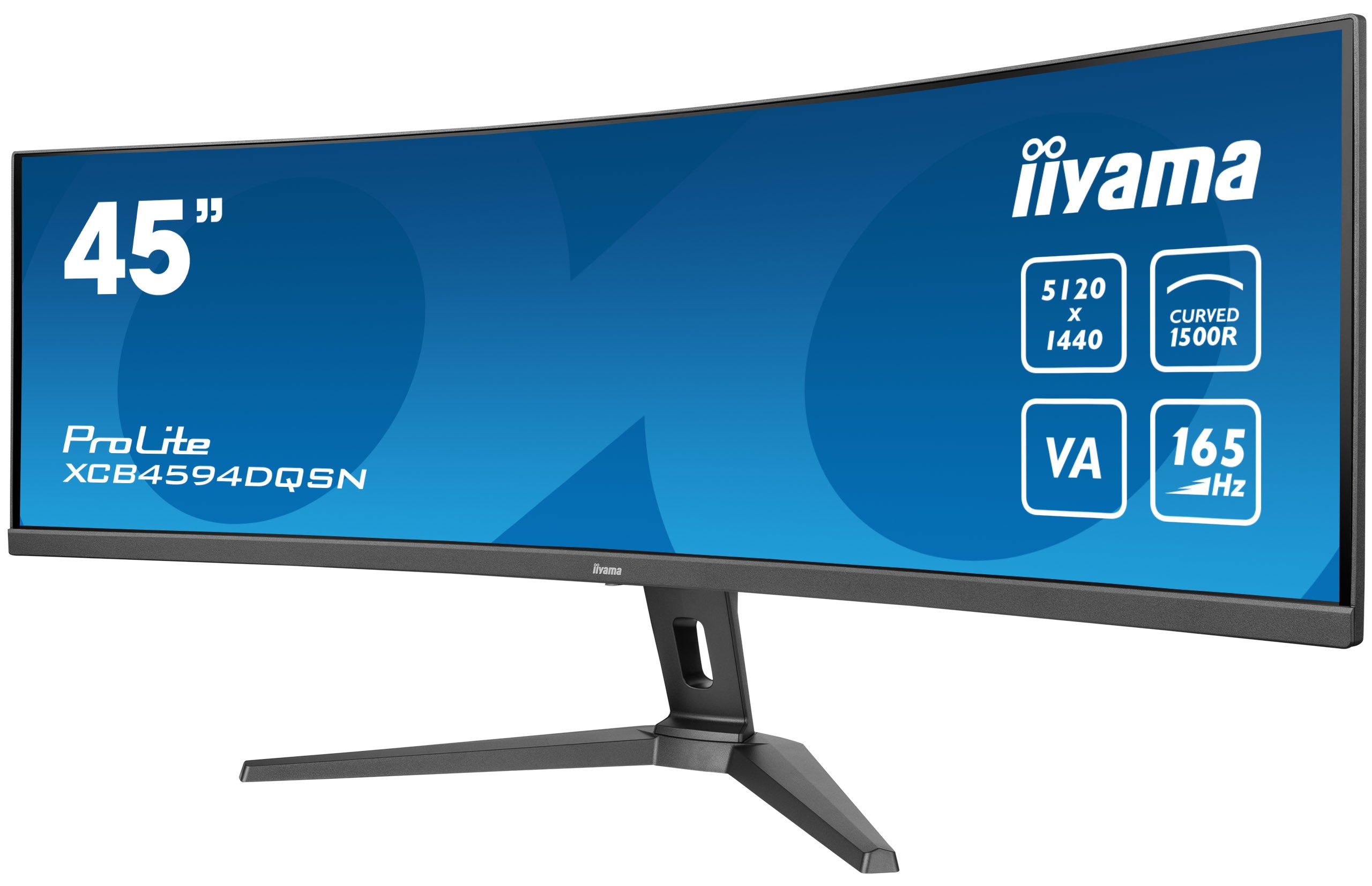 iiyama G-MASTER 45"LCD Curved Bus. UWQHD écran plat de PC 114,3 cm (45") 5120 x 1440 pixels Dual QHD LED Noir