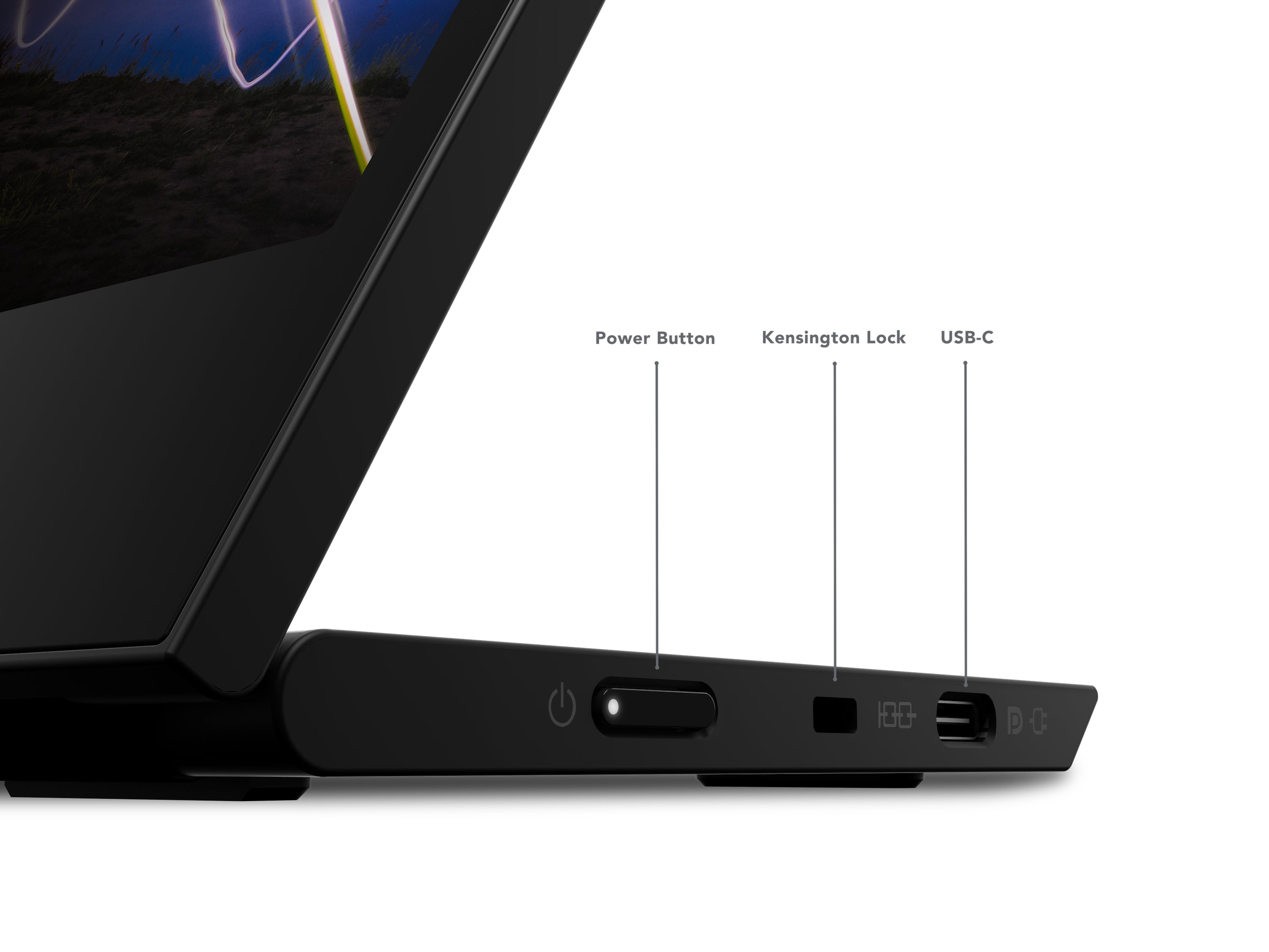 Lenovo ThinkVision M15 LED display 39,6 cm (15.6") 1920 x 1080 pixels Full HD Noir