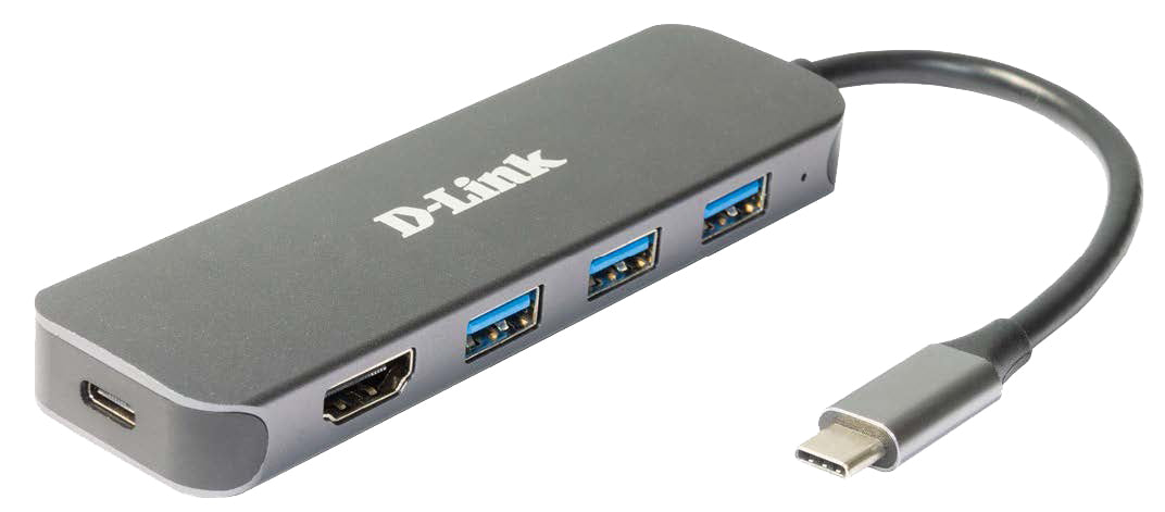 D-Link Station d'accueil USB-C 5-en-1 avec HDMI/alimentation DUB-2333