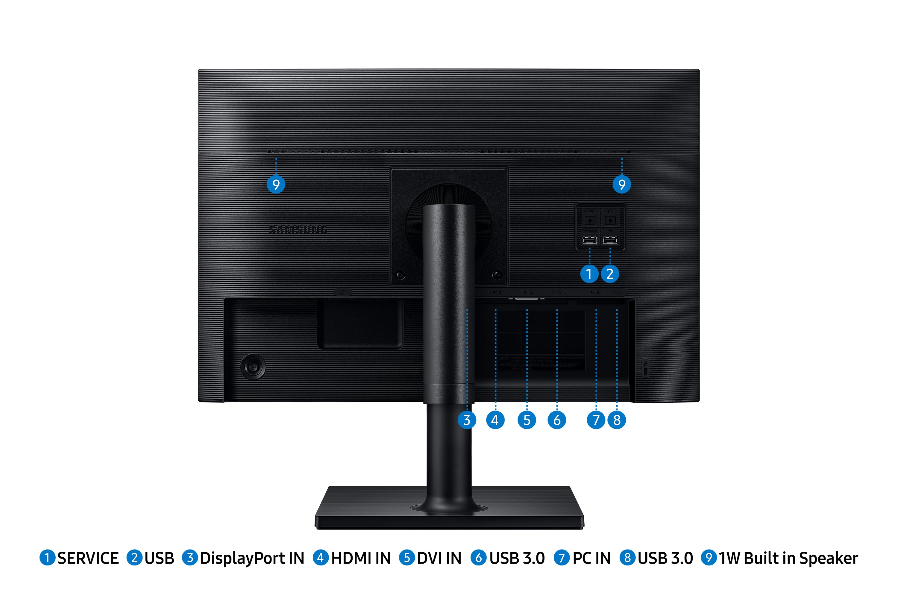 Samsung T45F écran plat de PC 61 cm (24") 1920 x 1200 pixels WUXGA LCD Noir