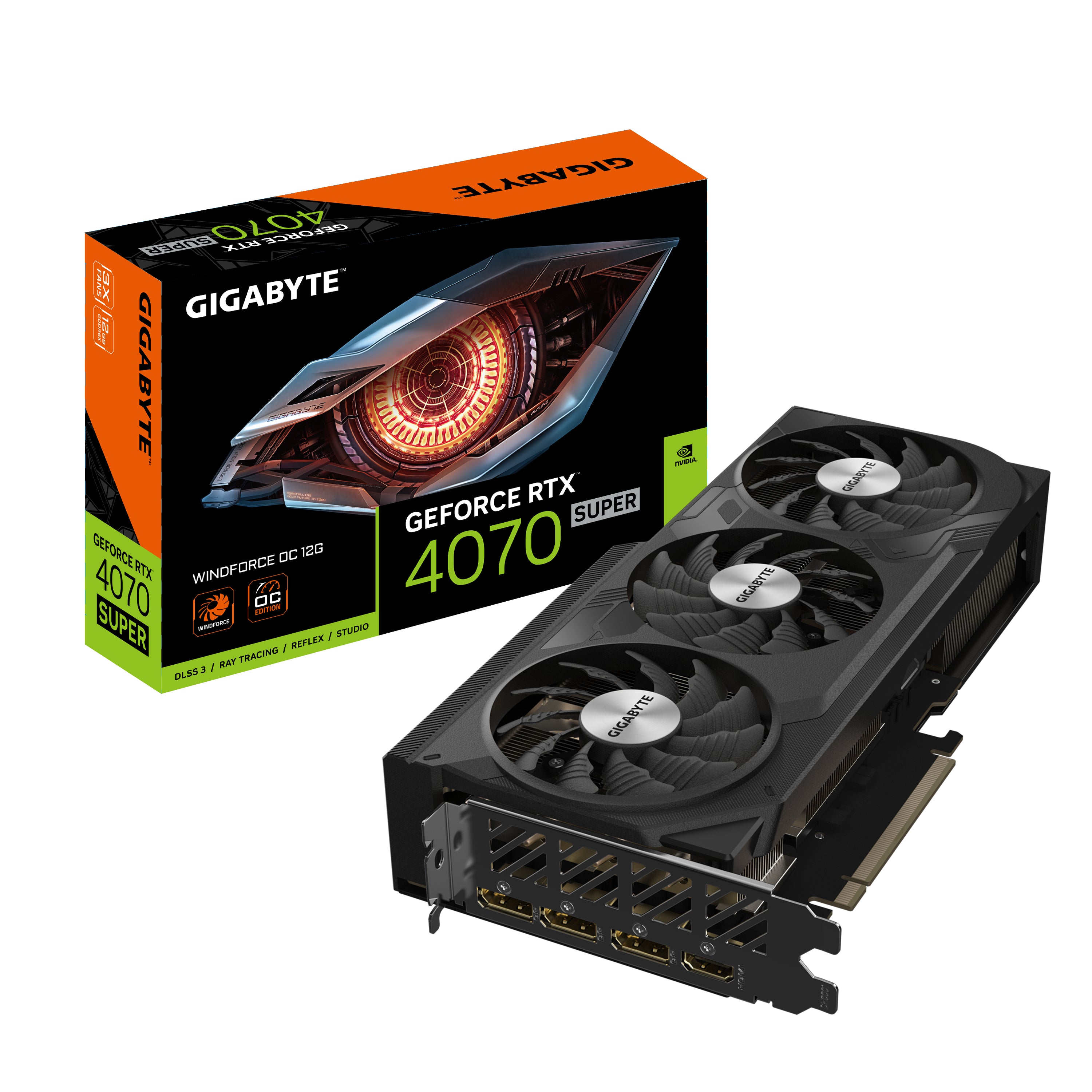 GIGABYTE GeForce RTX 4070 SUPER WINDFORCE OC 12G NVIDIA 12 Go GDDR6X