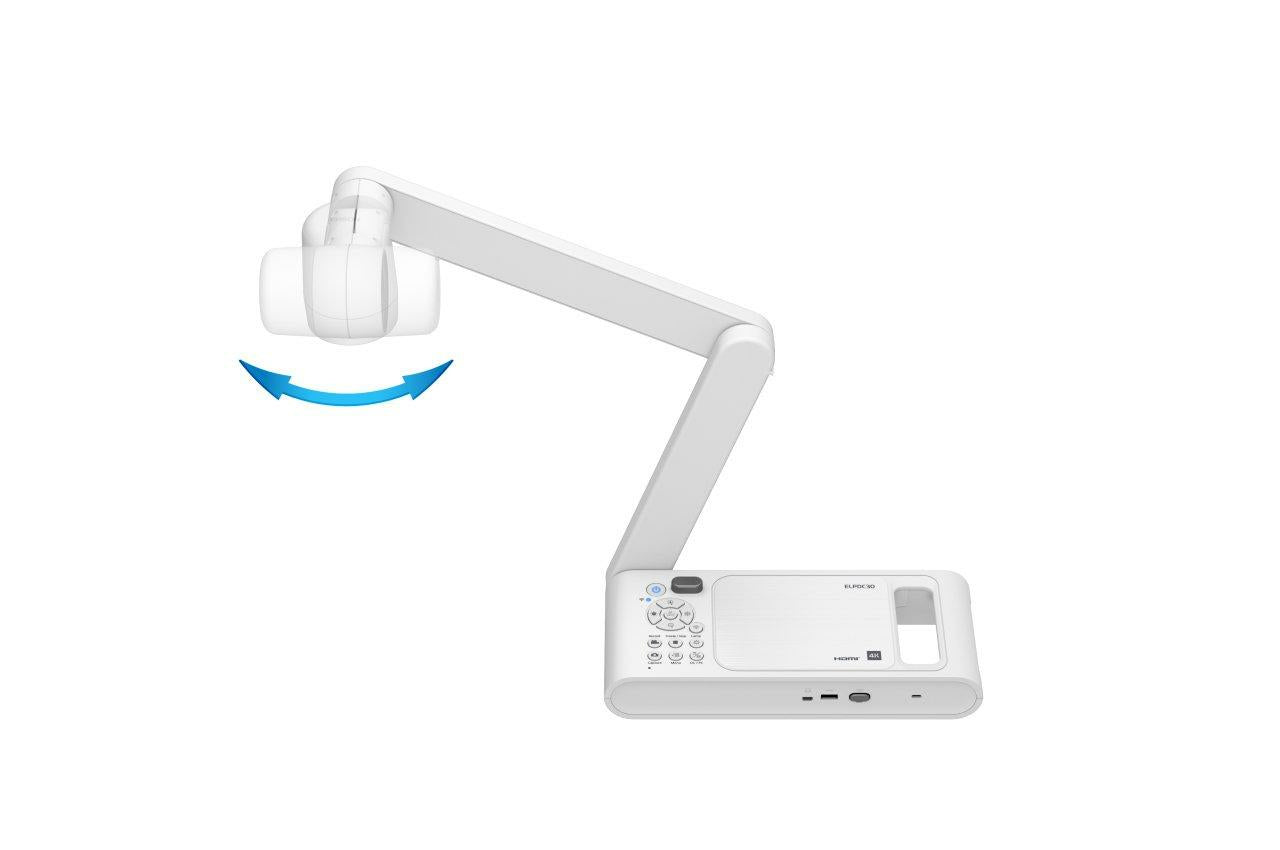 Epson V12HB09080 caméra de documents Blanc 25,4 / 3,2 mm (1 / 3.2") CMOS USB/HDMI/Wi-Fi