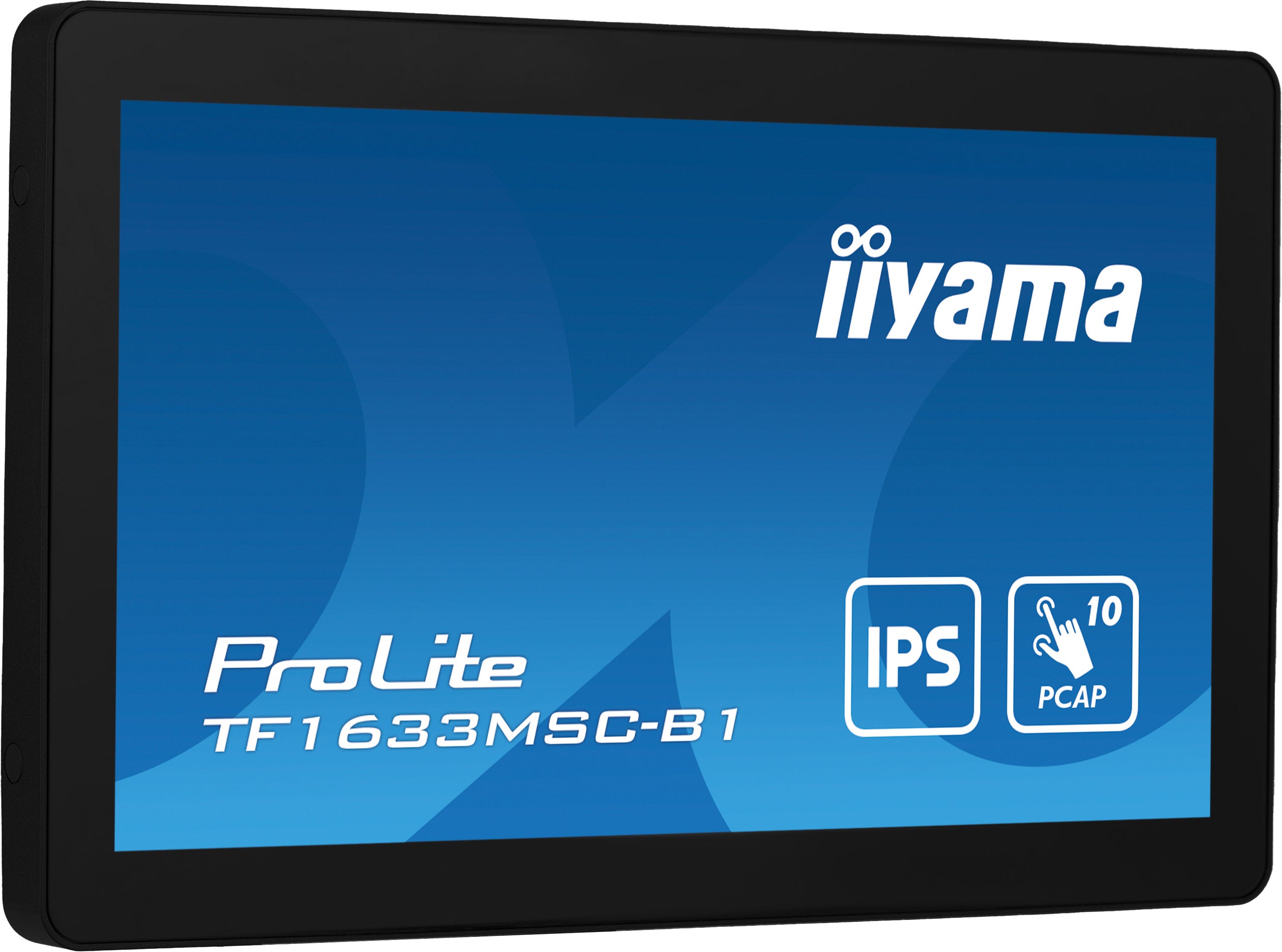 iiyama ProLite TF1633MSC-B1 écran plat de PC 39,6 cm (15.6") 1920 x 1080 pixels Full HD Écran tactile Noir