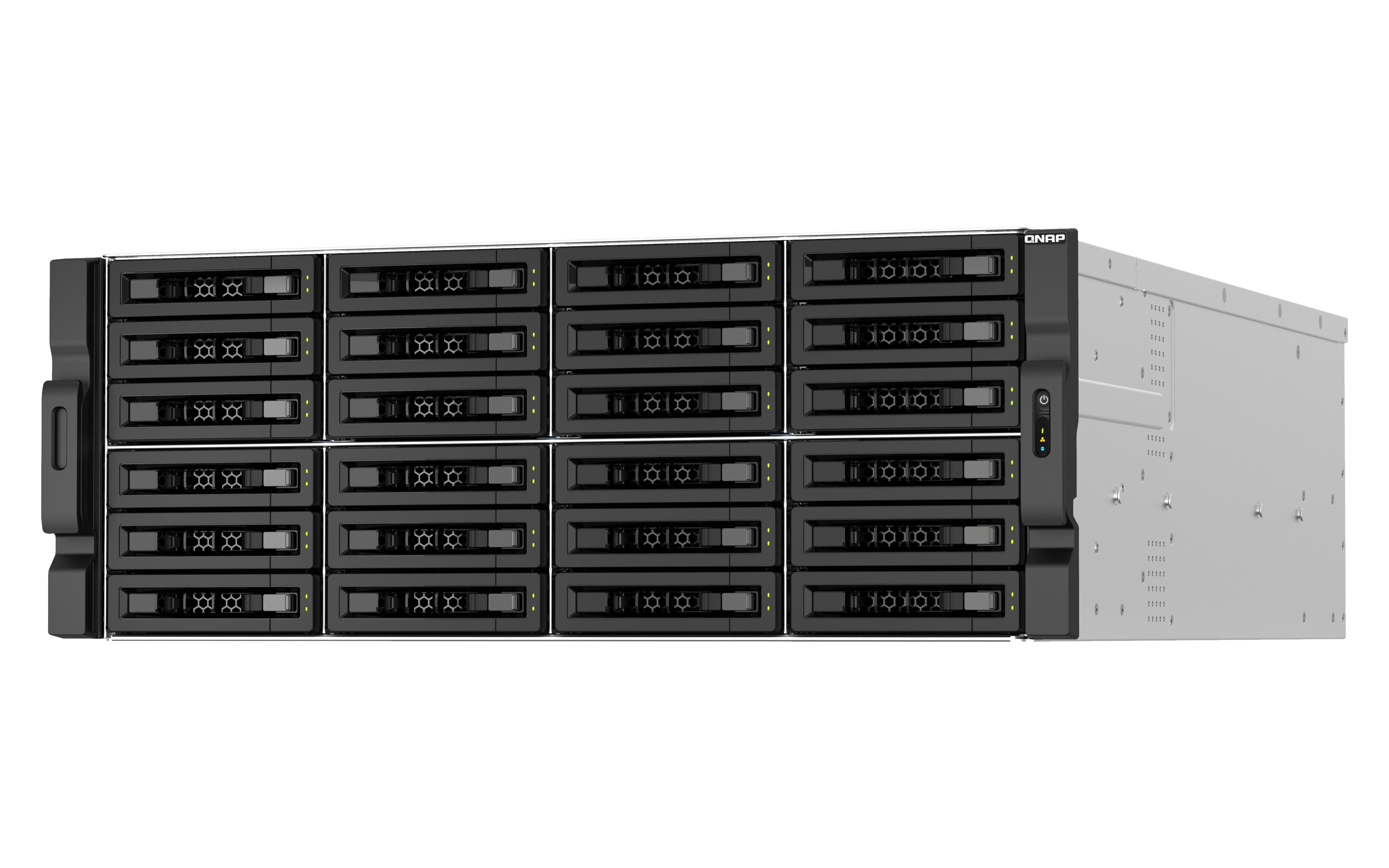 QNAP TS-H3087XU-RP NAS Rack (4 U) Intel Xeon E E-2378 64 Go DDR4 0 To QuTS hero Noir, Blanc