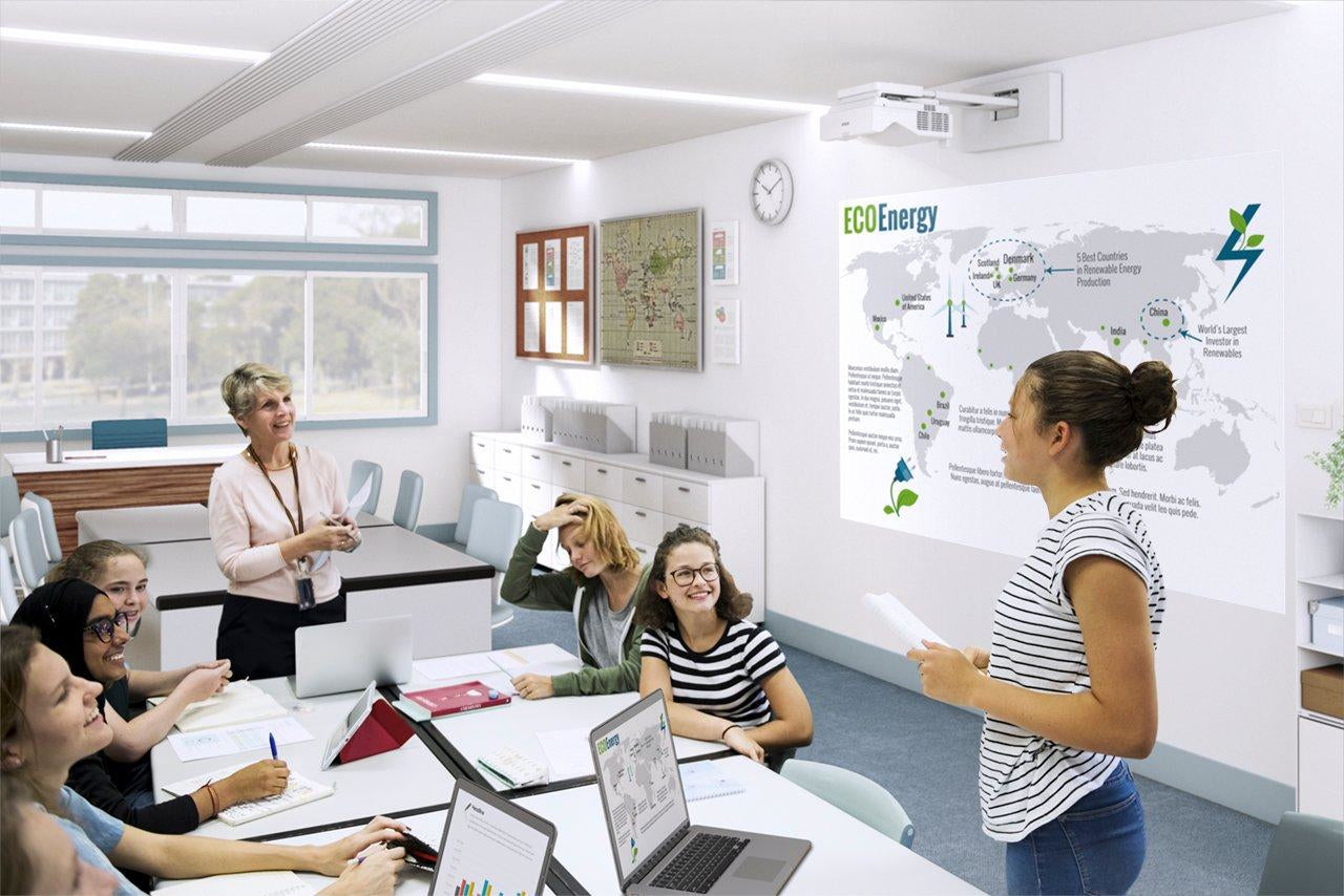 Epson EB-770Fi Projecteur à focale ultra courte 4100 ANSI lumens 3LCD 1080p (1920x1080) Blanc