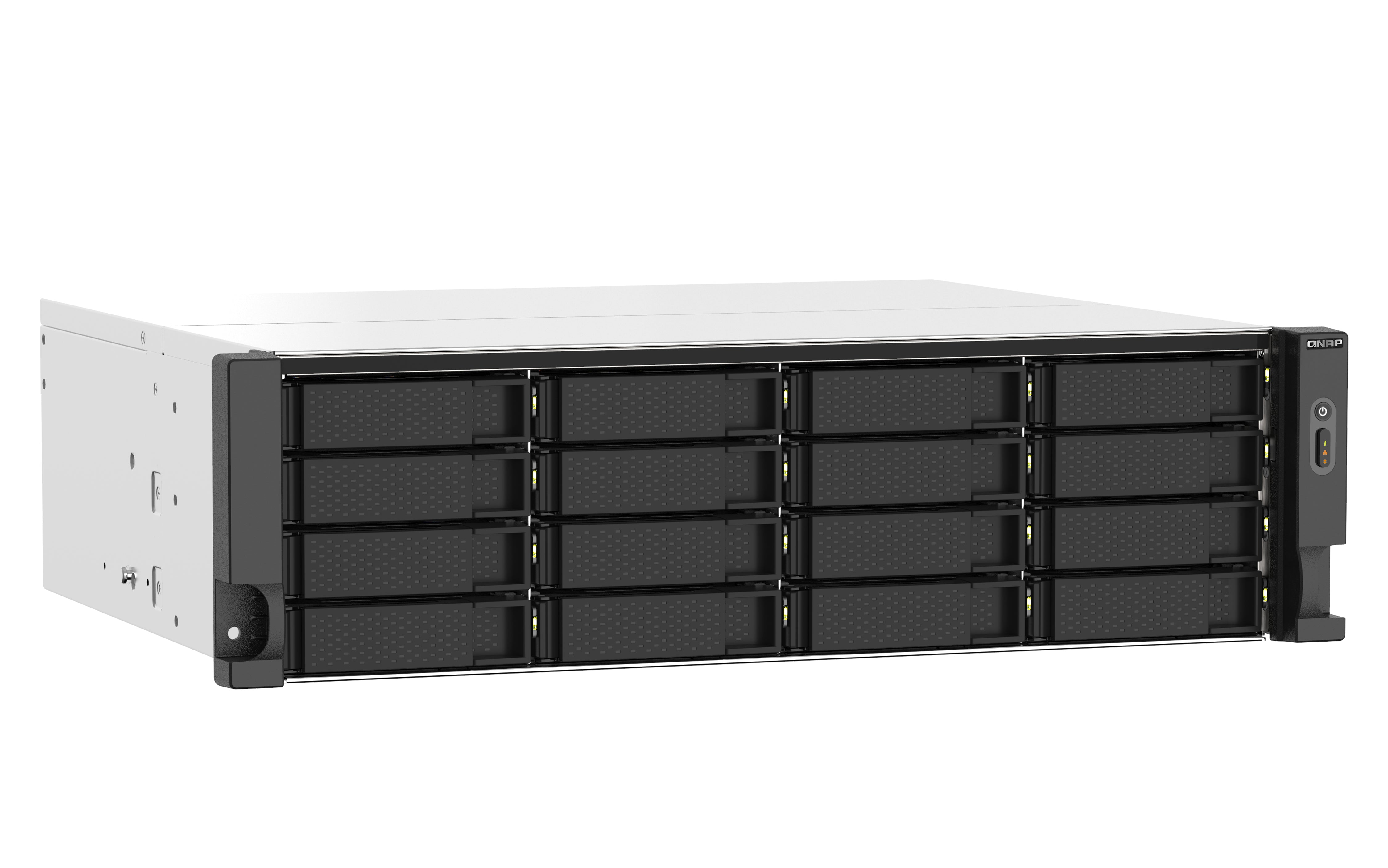 QNAP TS-1673AU-RP-16G serveur de stockage NAS Rack (3 U) Ryzen Embedded V1500B 16 Go DDR4 0 To QNAP QTS Noir, Gris
