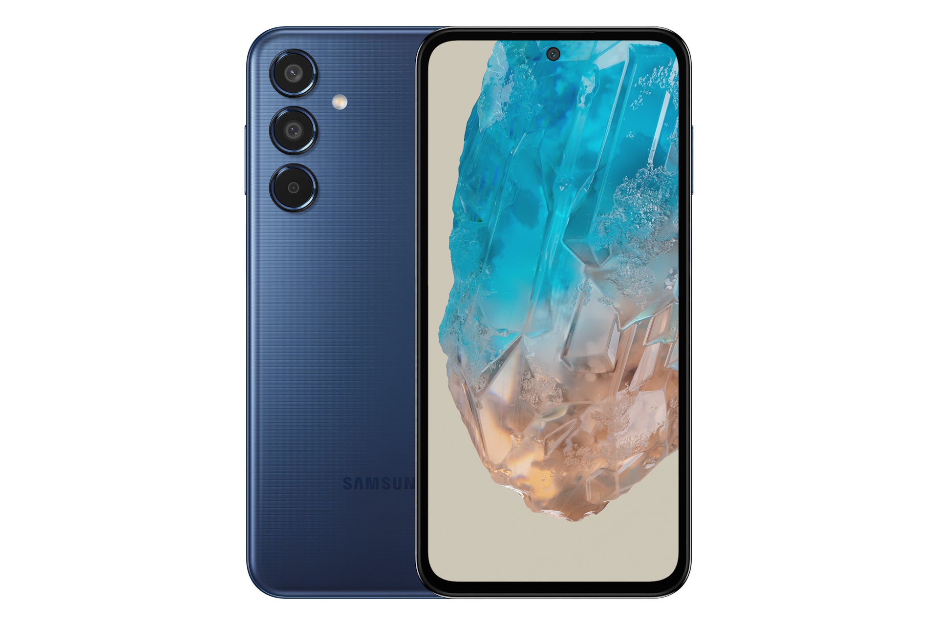 Samsung Galaxy M35 5G 16,8 cm (6.6") Double SIM hybride USB Type-C 6 Go 128 Go 6000 mAh Marine