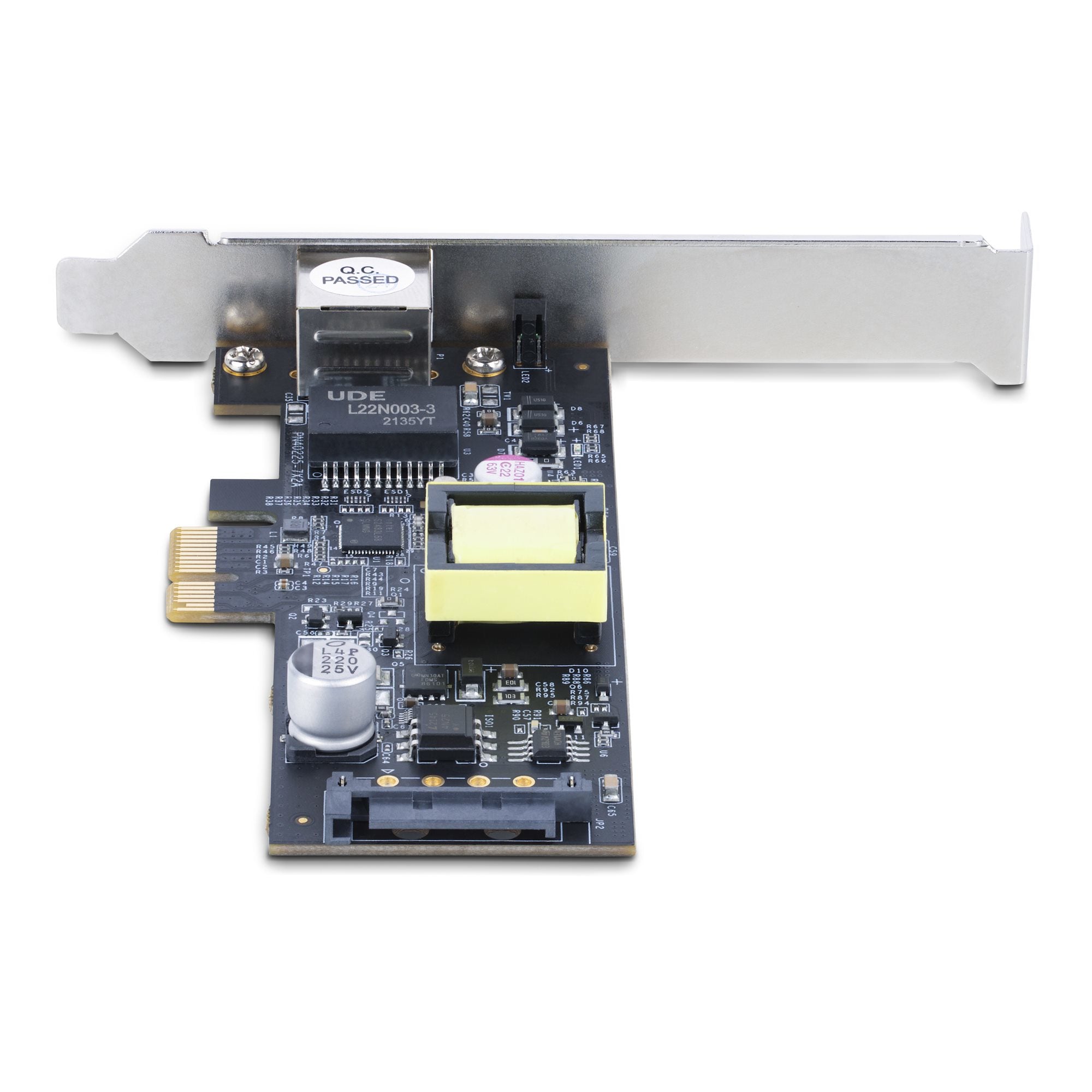 StarTech.com Carte Réseau PoE 2.5Gbps NBASE-T à 1 Port, Intel I225-V, 802.3af/at PoE+ Multi-Gigabit NIC, Adaptateur/Carte Serveur PCIe LAN, Interface Ethernet Alimentée par SATA - Supporte Win/Linux/VMware ESXI