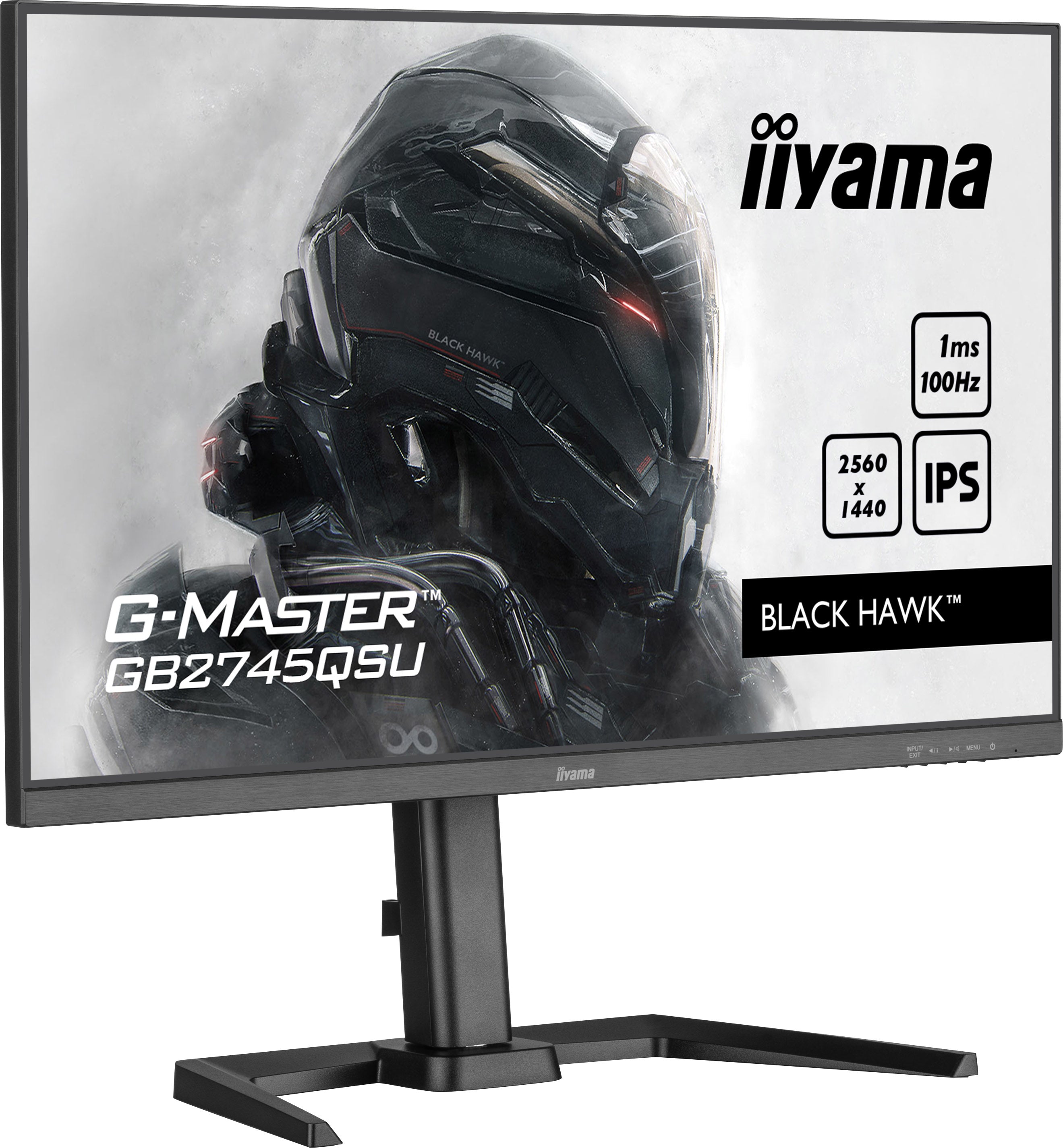 iiyama G-MASTER GB2745QSU-B1 écran plat de PC 68,6 cm (27") 2560 x 1440 pixels 2K Ultra HD LED Noir