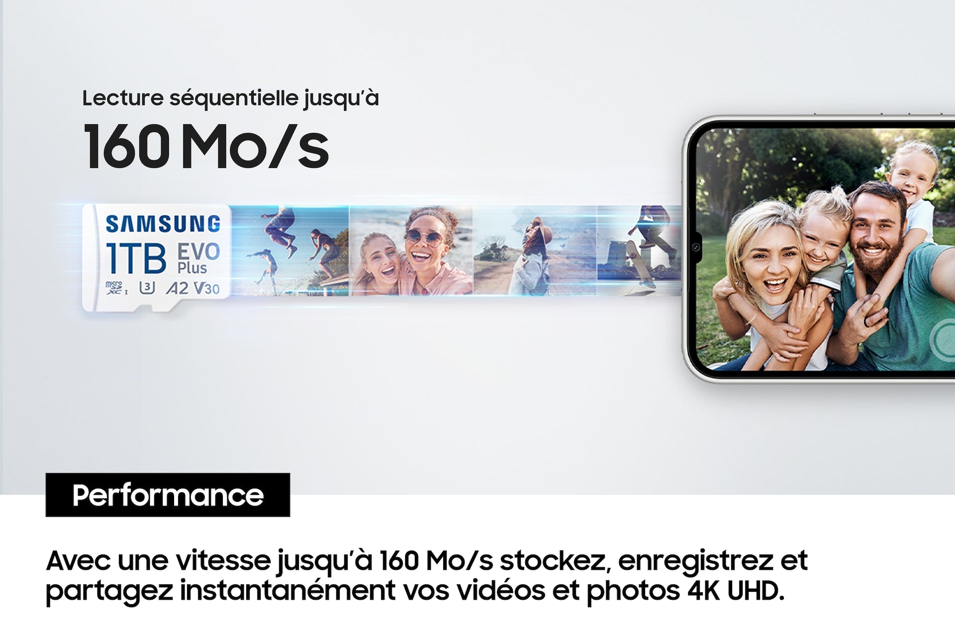 Samsung Carte MicroSD EVO Plus (2024) 256 Go