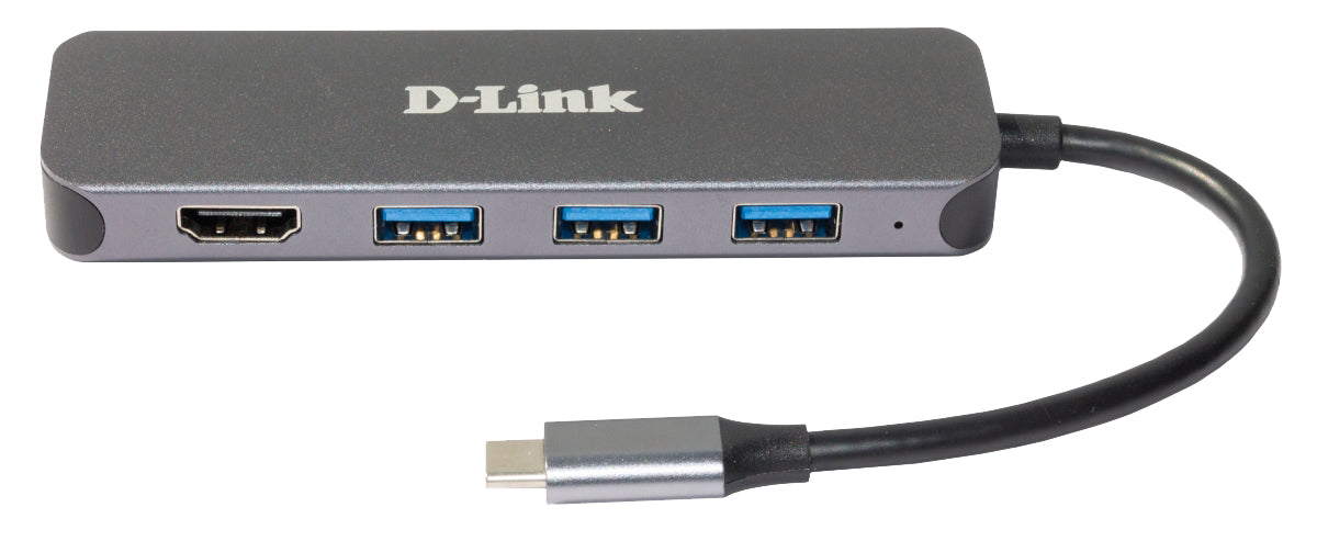 D-Link Station d'accueil USB-C 5-en-1 avec HDMI/alimentation DUB-2333