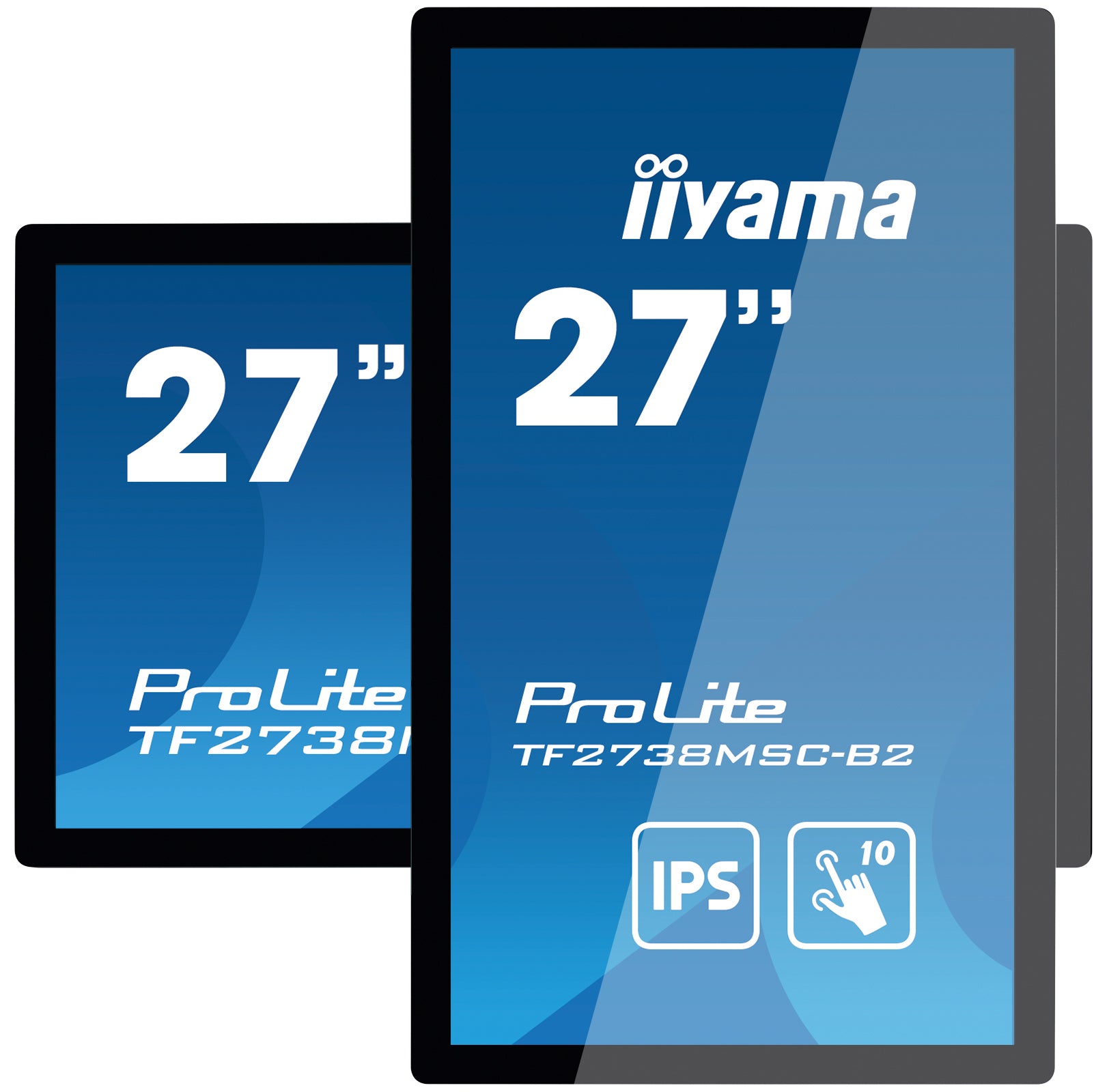 iiyama ProLite TF2738MSC-B2 écran plat de PC 68,6 cm (27") 1920 x 1080 pixels Full HD LED Écran tactile Multi-utilisateur Noir