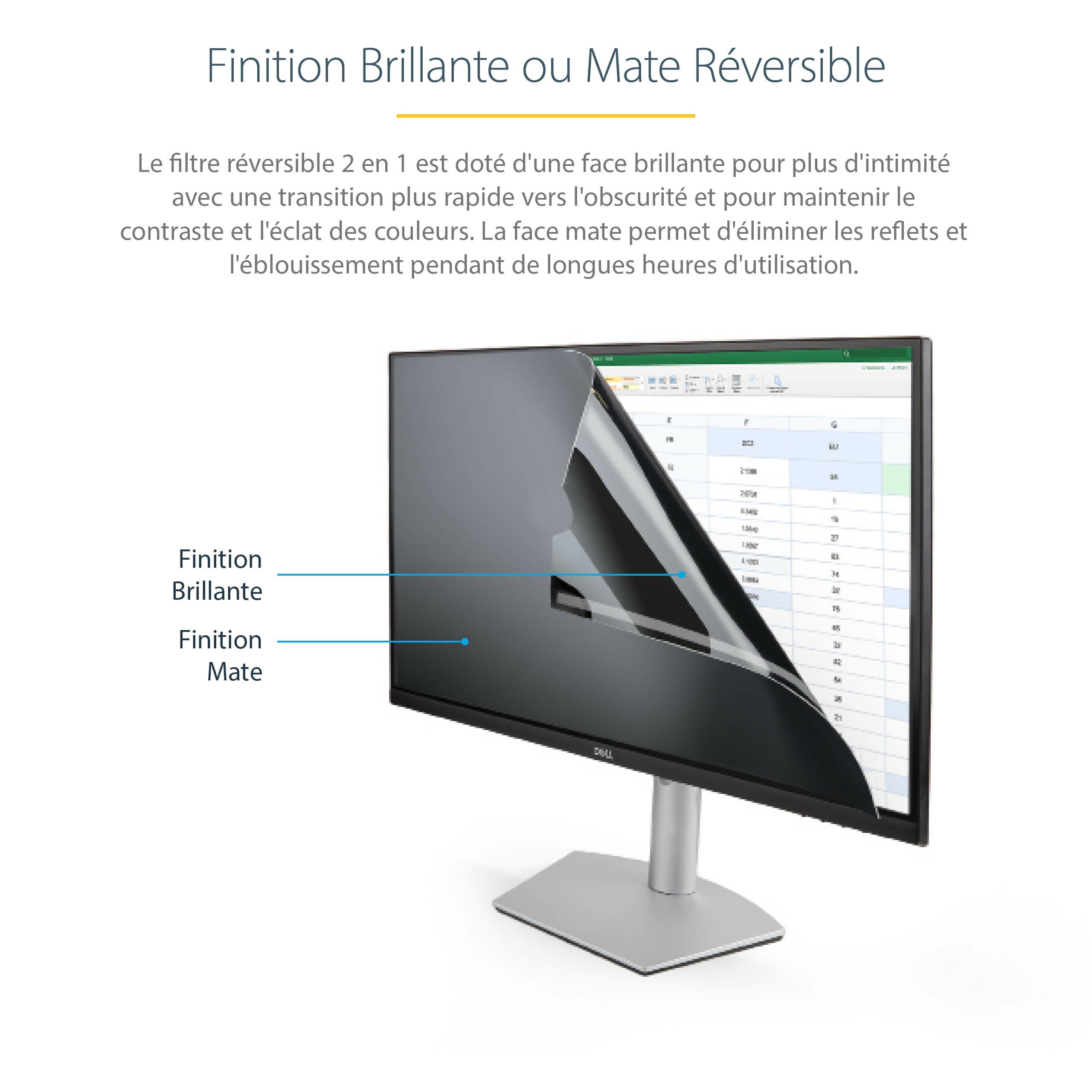 StarTech.com PRIVSCNMON32 filtre anti-reflets pour écran et filtre de confidentialité 81,3 cm (32") Moniteur Filtre de confidentialité sans bords pour ordinateur