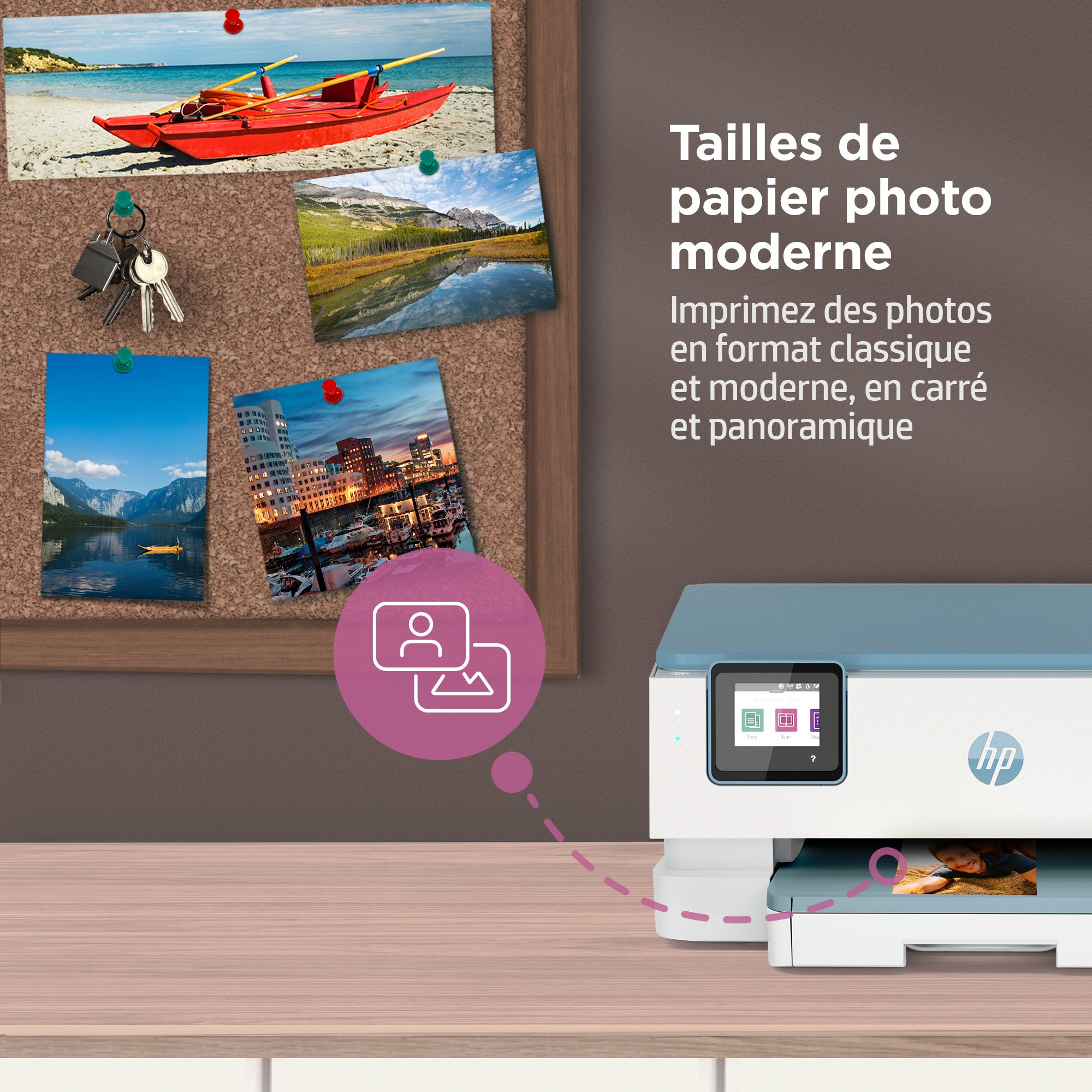HP ENVY Inspire 7221e Sans fil All-in-One Couleur Imprimante, Instant Ink; Impression photo