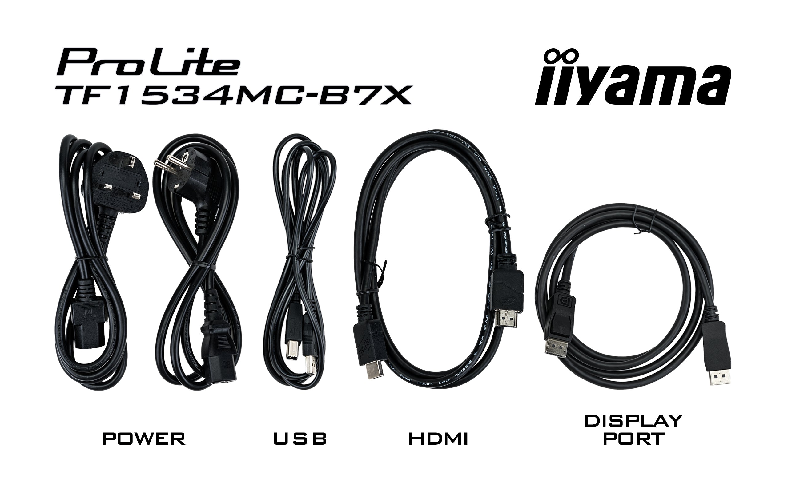 iiyama TF1534MC-B7X Moniteur de caisse 38,1 cm (15") 1024 x 768 pixels XGA Écran tactile