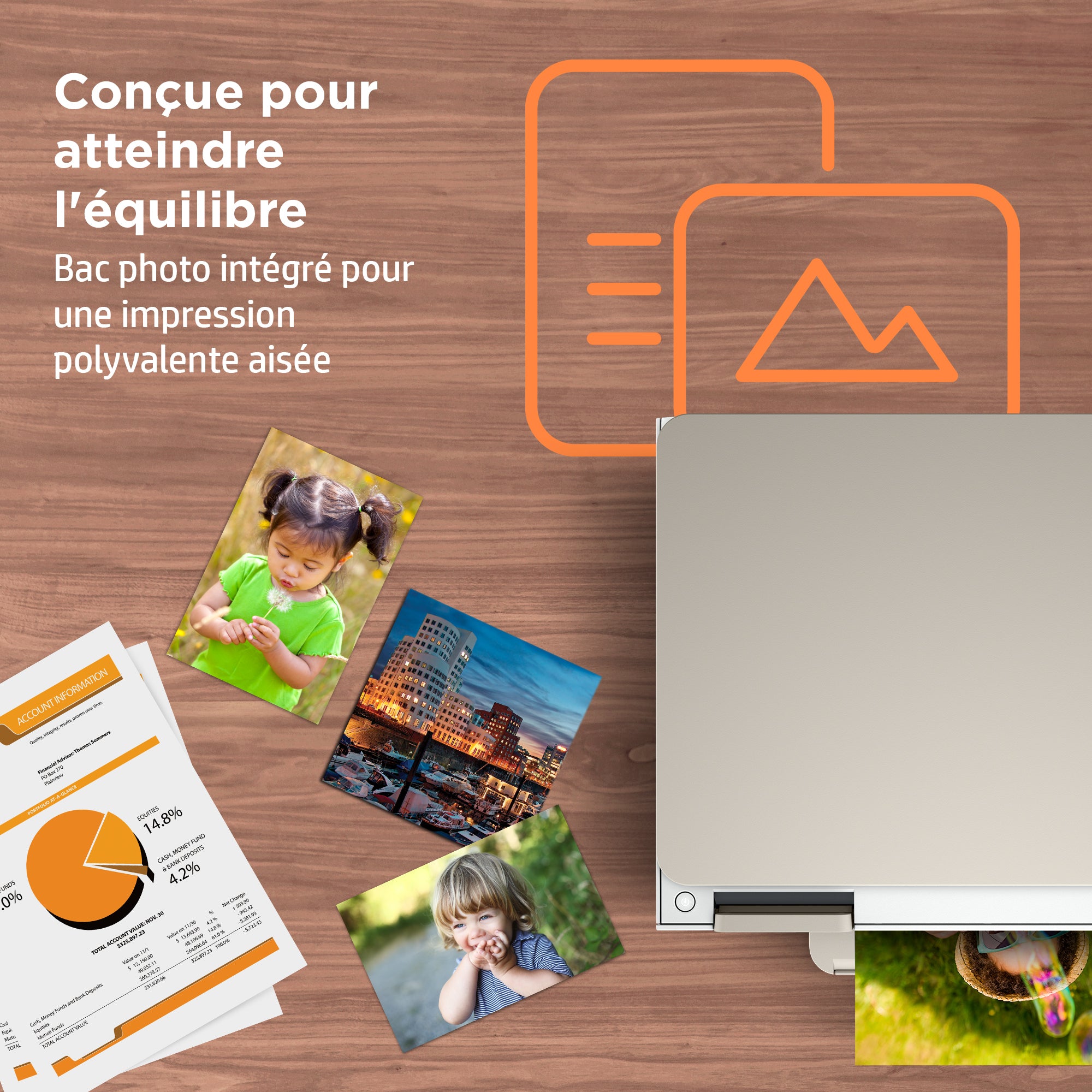 HP ENVY Inspire 7220e Sans fil All-in-One Couleur Imprimante, Instant Ink; copieur, scanner