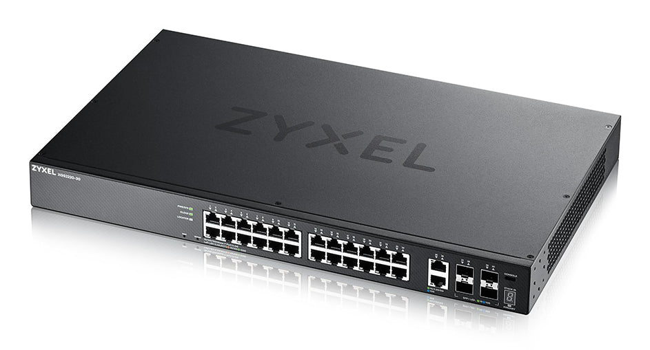 Zyxel XGS2220-30 Géré L3 Gigabit Ethernet (10/100/1000) Noir