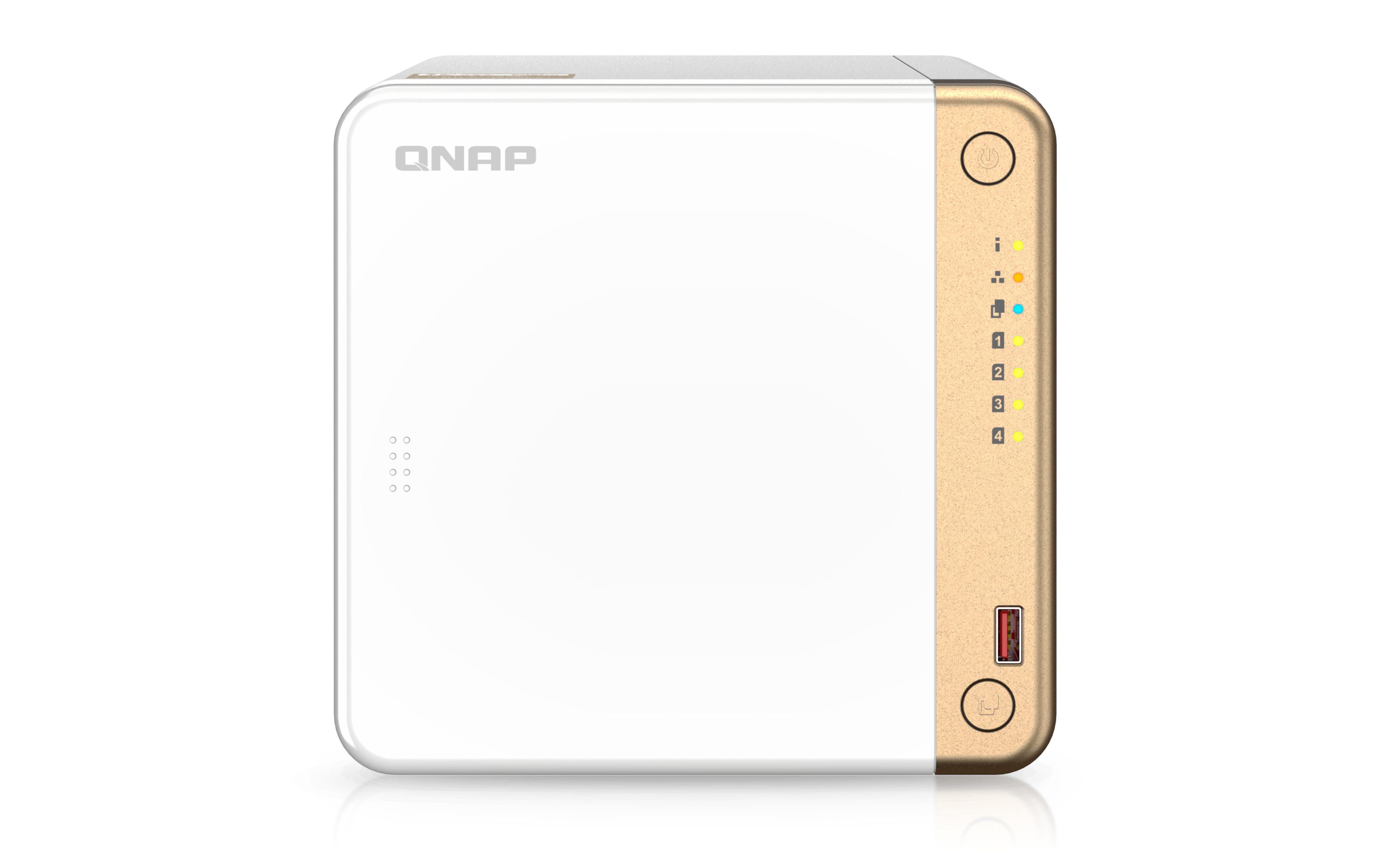 QNAP TS-462-4G serveur de stockage NAS Tower Intel® Celeron® N4505 2 Go DDR4 0 To QNAP QTS Blanc