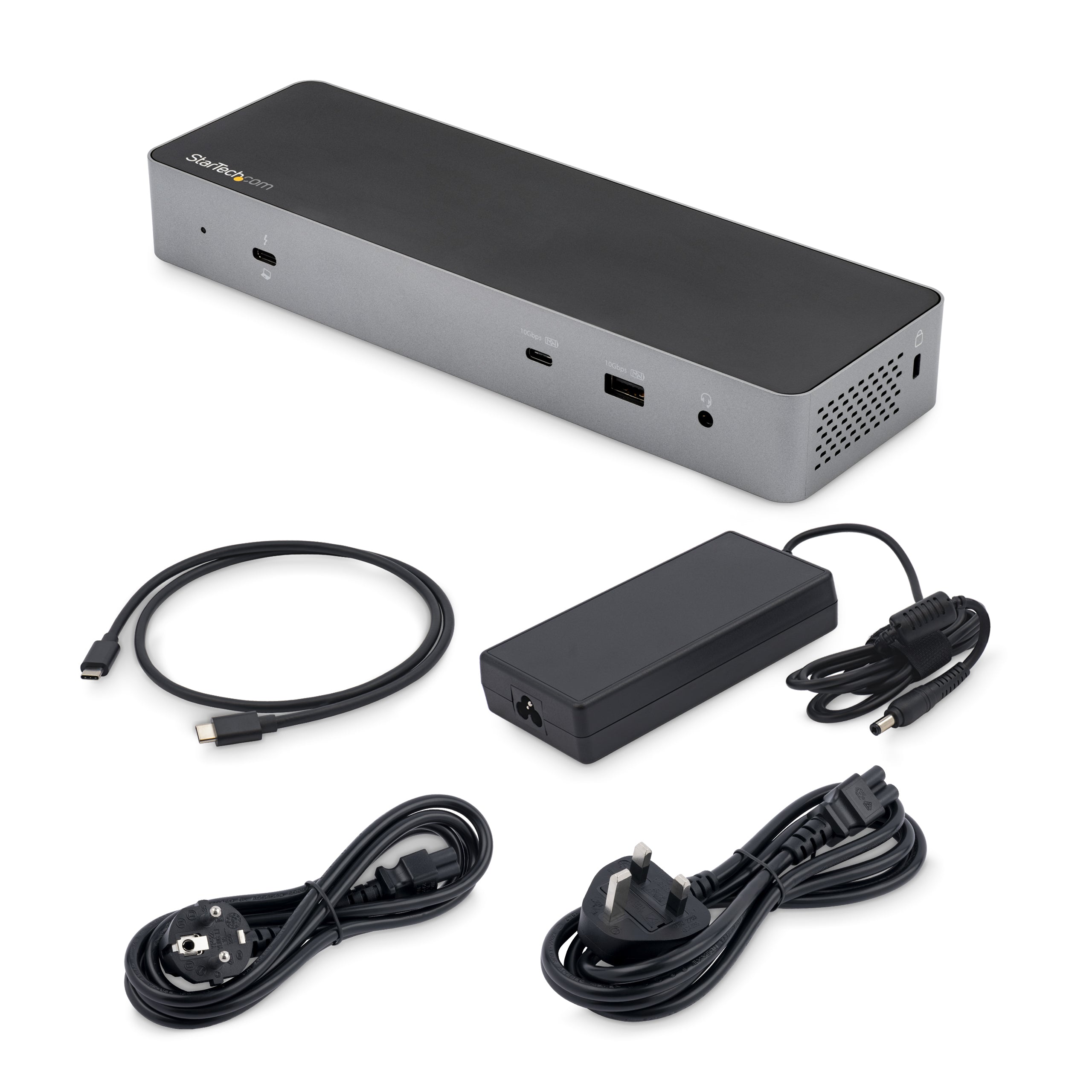 StarTech.com Dock Thunderbolt 3 Compatible Hôte USB-C - Écrans Double 4K 60Hz DisplayPort 1.4 ou Double HDMI - Simple 8K - Station d'Acceuil TB3/USB-C - 96W PD, 5xUSB - 10Gbps