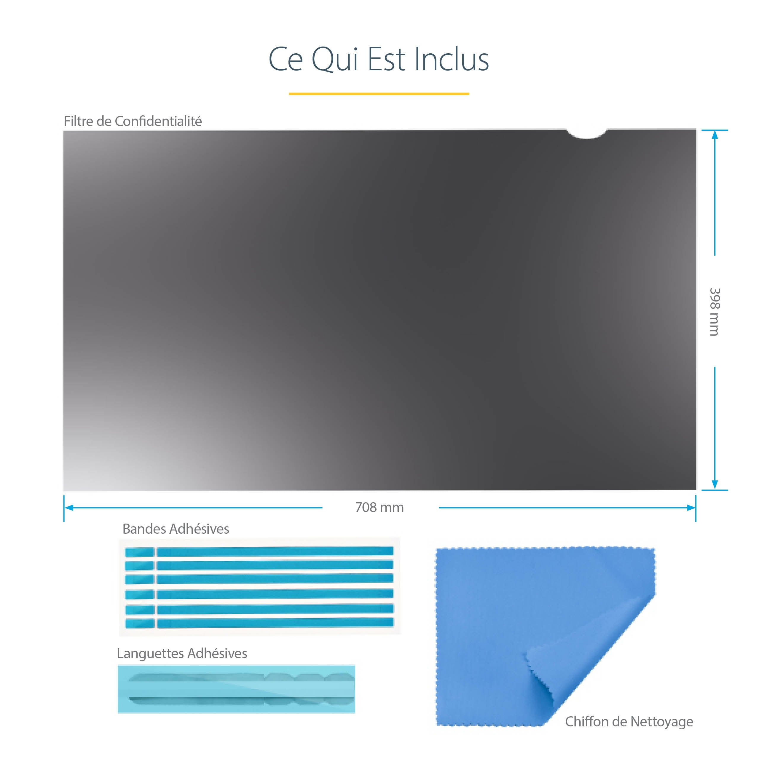 StarTech.com PRIVSCNMON32 filtre anti-reflets pour écran et filtre de confidentialité 81,3 cm (32") Moniteur Filtre de confidentialité sans bords pour ordinateur