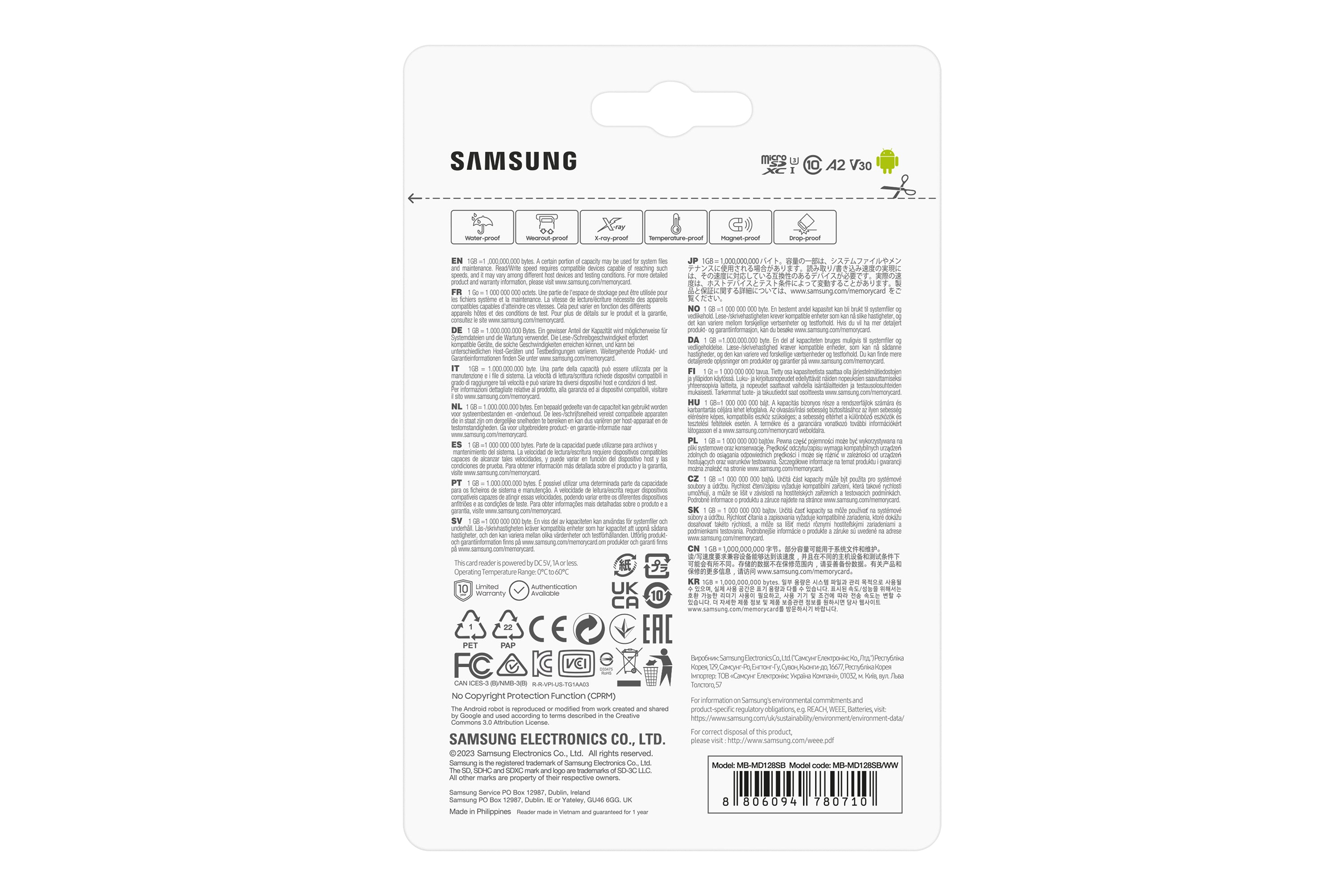 Samsung MB-MD128S 128 Go MicroSDXC UHS-I Classe 10