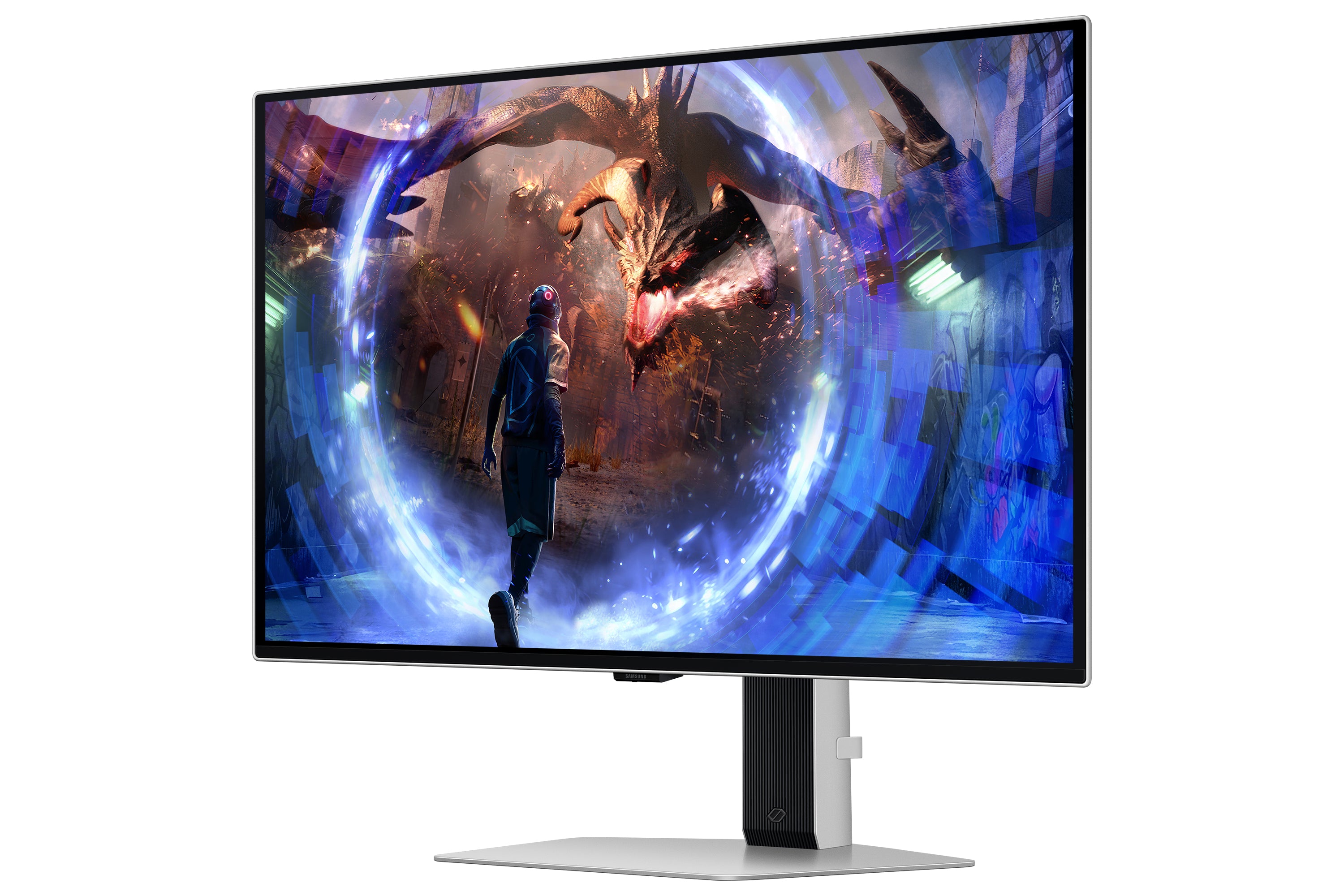 Samsung G60SD écran plat de PC 68,6 cm (27") 2560 x 1440 pixels Quad HD OLED Argent