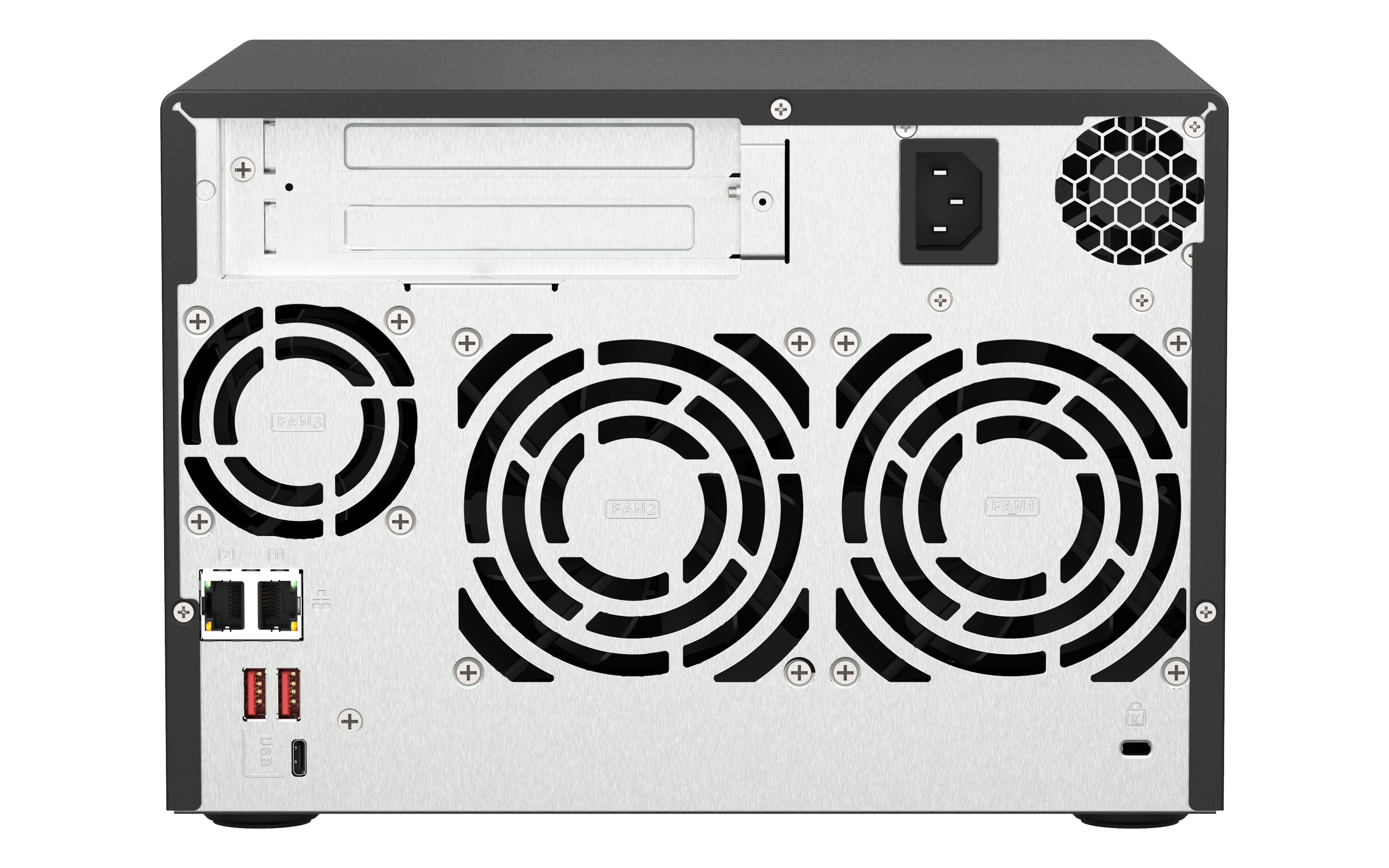 QNAP TS-673A NAS Tower Ryzen Embedded V1500B 8 Go DDR4 0 To QNAP Turbo System Noir