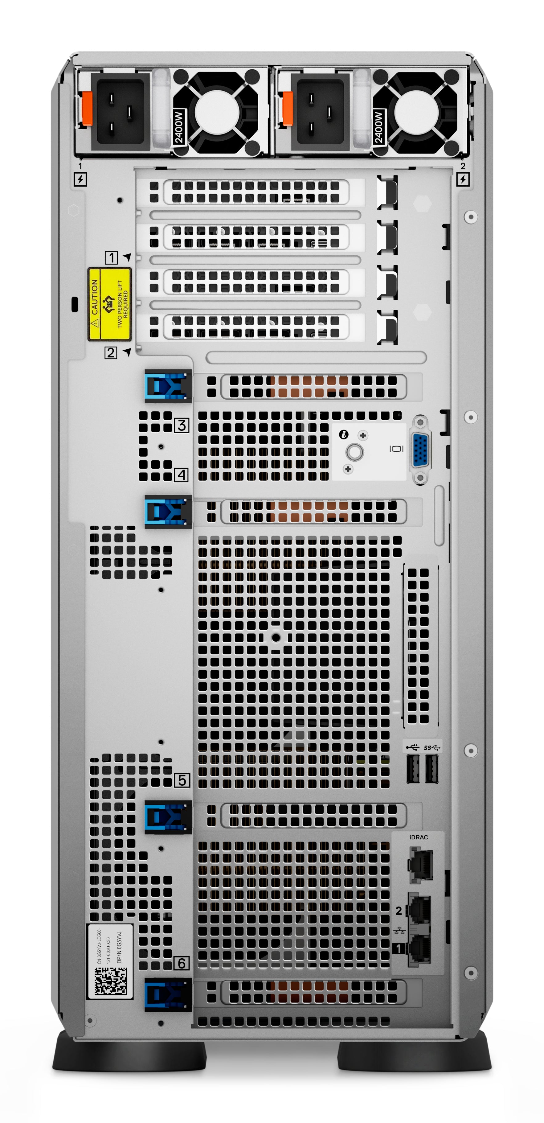 DELL PowerEdge T550 serveur 480 Go Tour (5U) Intel® Xeon® Silver 4309Y 2,8 GHz 16 Go DDR4-SDRAM 700 W