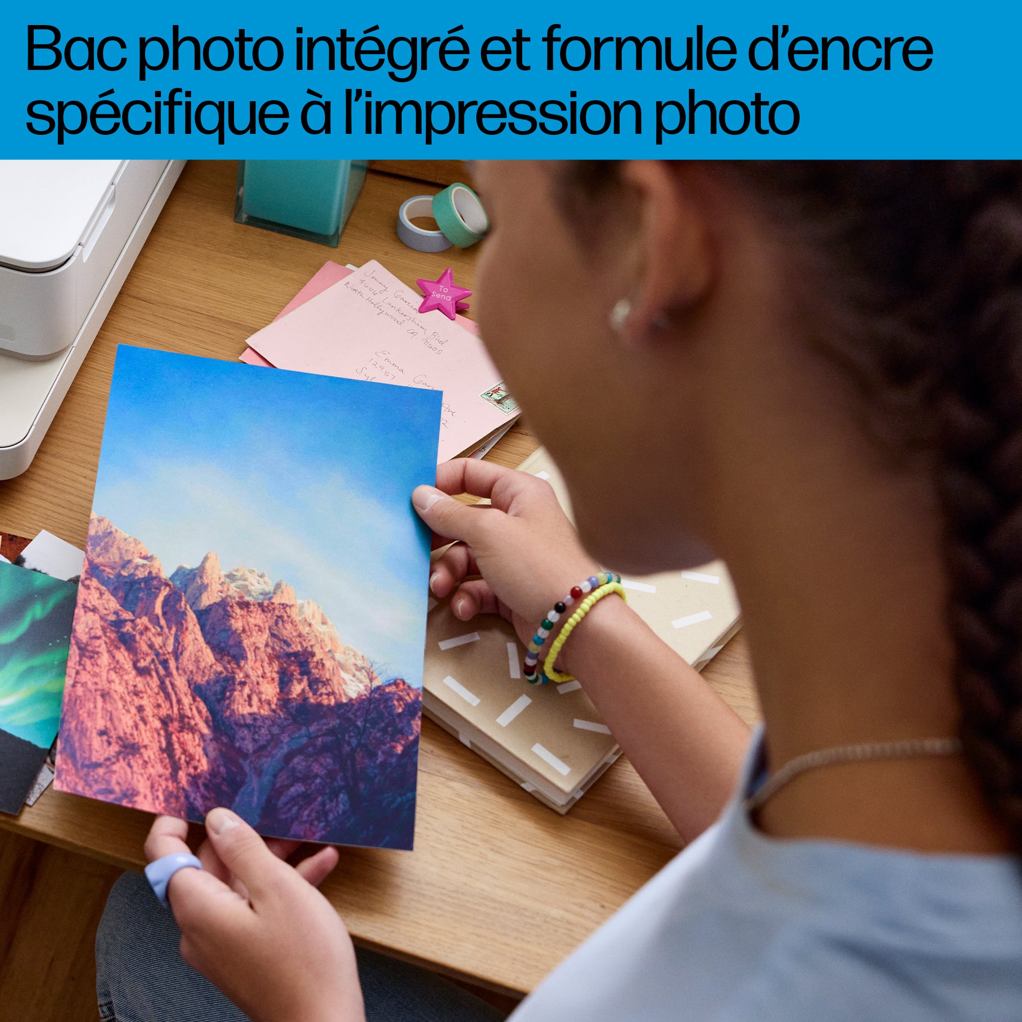 HP ENVY Inspire 7220e Sans fil All-in-One Couleur Imprimante, Instant Ink; copieur, scanner
