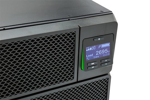 APC Smart-UPS On-Line SRT8KRMXLI - 8kW/VA, 6x C13 + 4x C19 + sortie monophasée câblée, montable en rack, NMC intégré