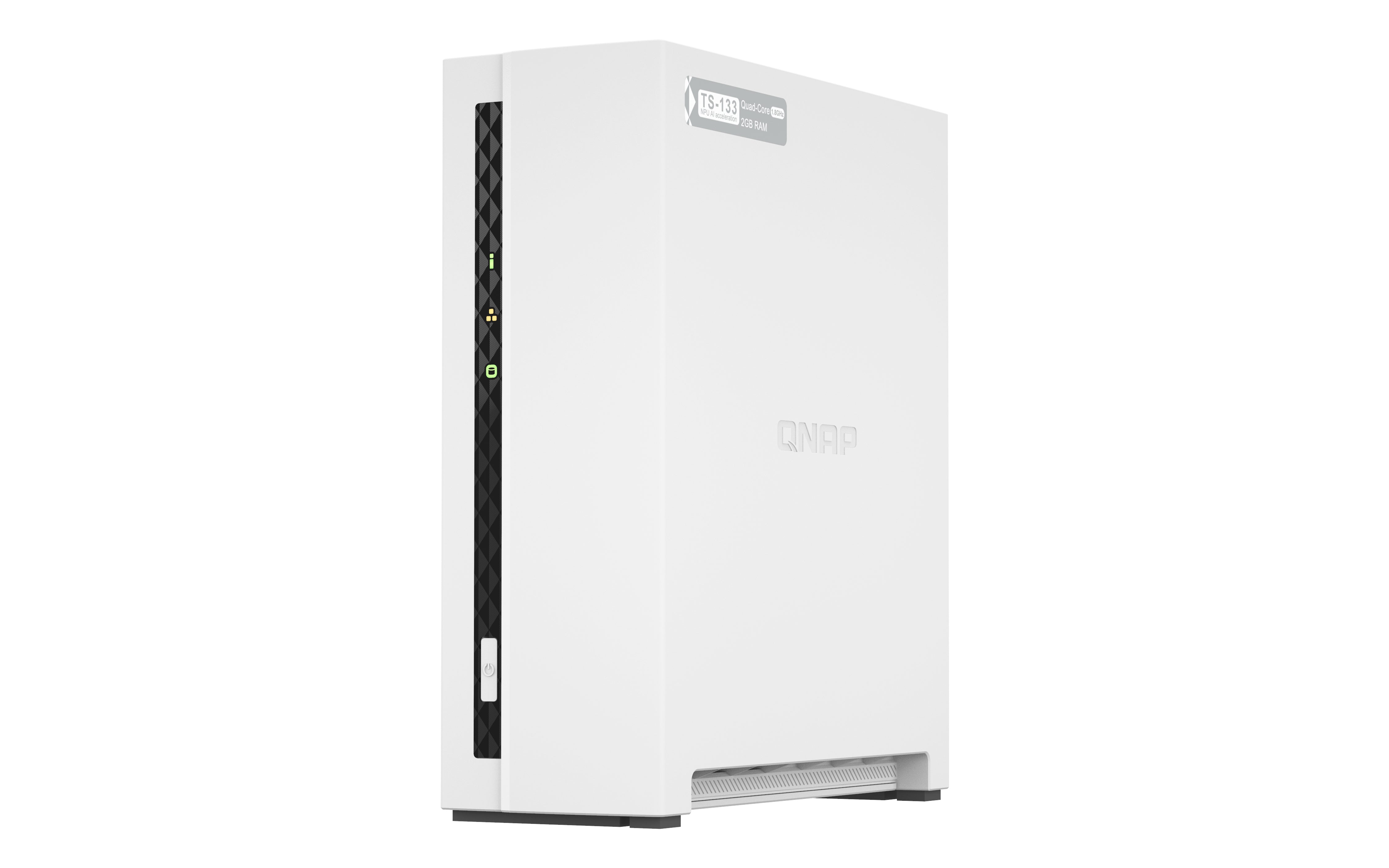 QNAP TS-133 serveur de stockage NAS Tower Cortex-A55 2 Go DDR4 0 To QNAP Turbo System Blanc