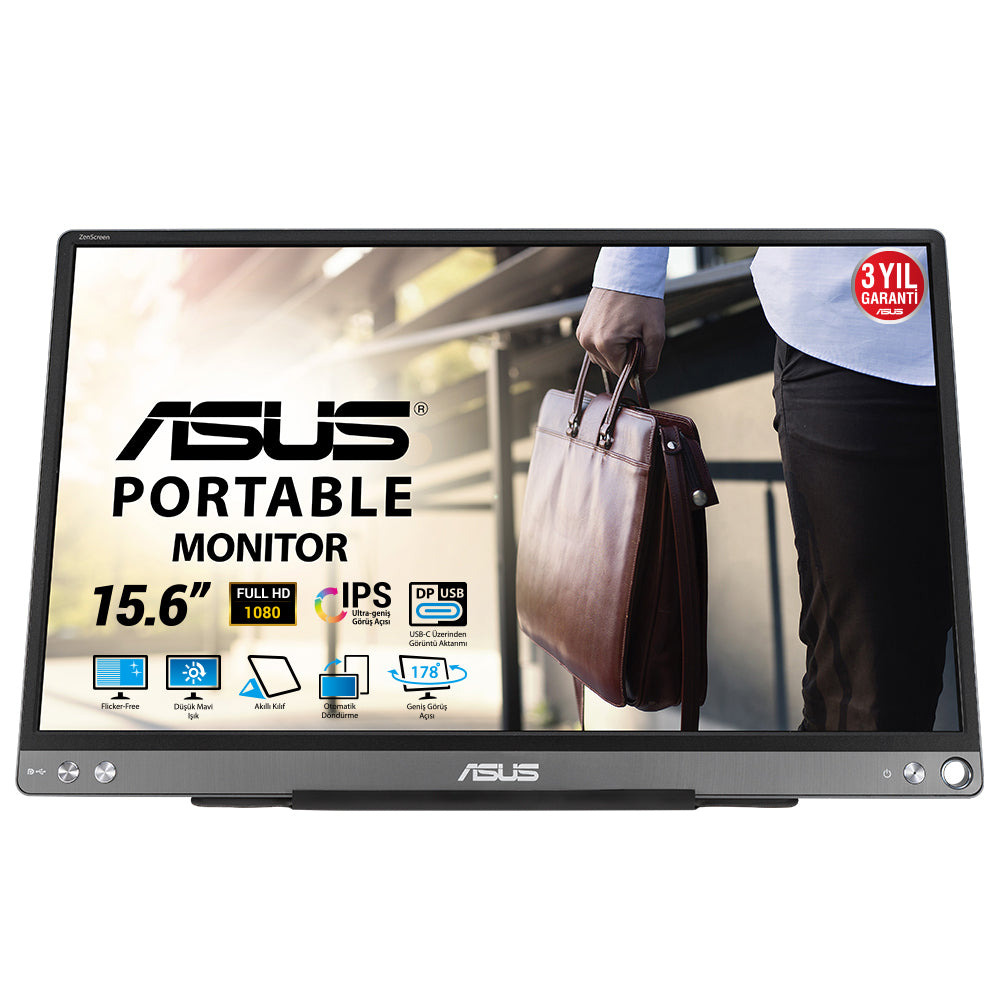 ASUS ZenScreen MB16ACE LED display 39,6 cm (15.6") 1920 x 1080 pixels Full HD Gris